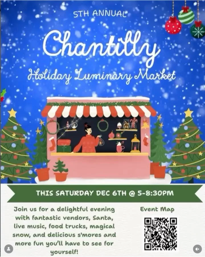 Hey, Neighbors! See you tonight on Bay Street for the 5th Annual Chantilly Holiday Luminary Market. It was a magical evening last year!

@chantilly.neighborhood.assoc
