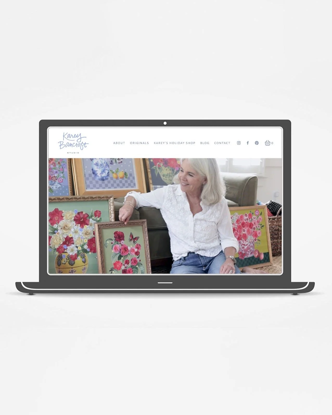 I have several of new client websites launching this month but before I share those, check out this recent project for artist @kareybancroft. 

Karey has a impressive process for her unique collage work, and she has a variety of great gifts available