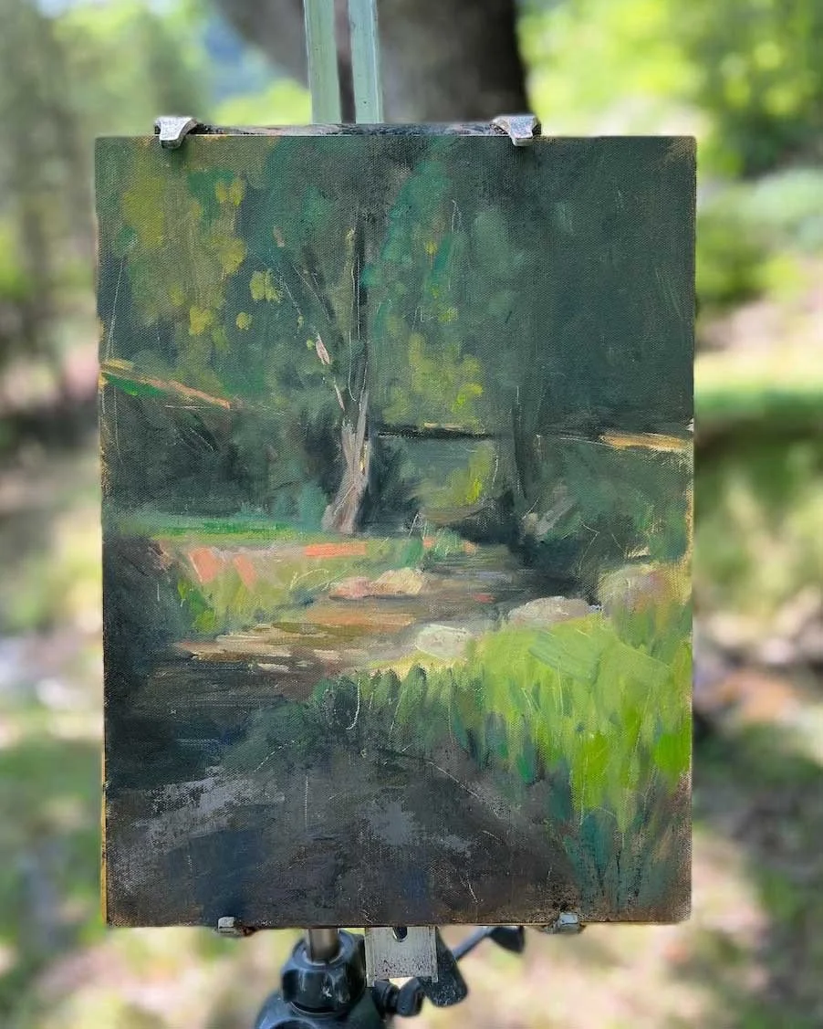 "Back to Nature", Ashe County Arts Center, opening reception Sat 1/10 2-4pm

"Good Ashe Creek" is one of three works I have contributed to @ashecountyarts's current exhibition reflecting on the relationship between art, artist, an
