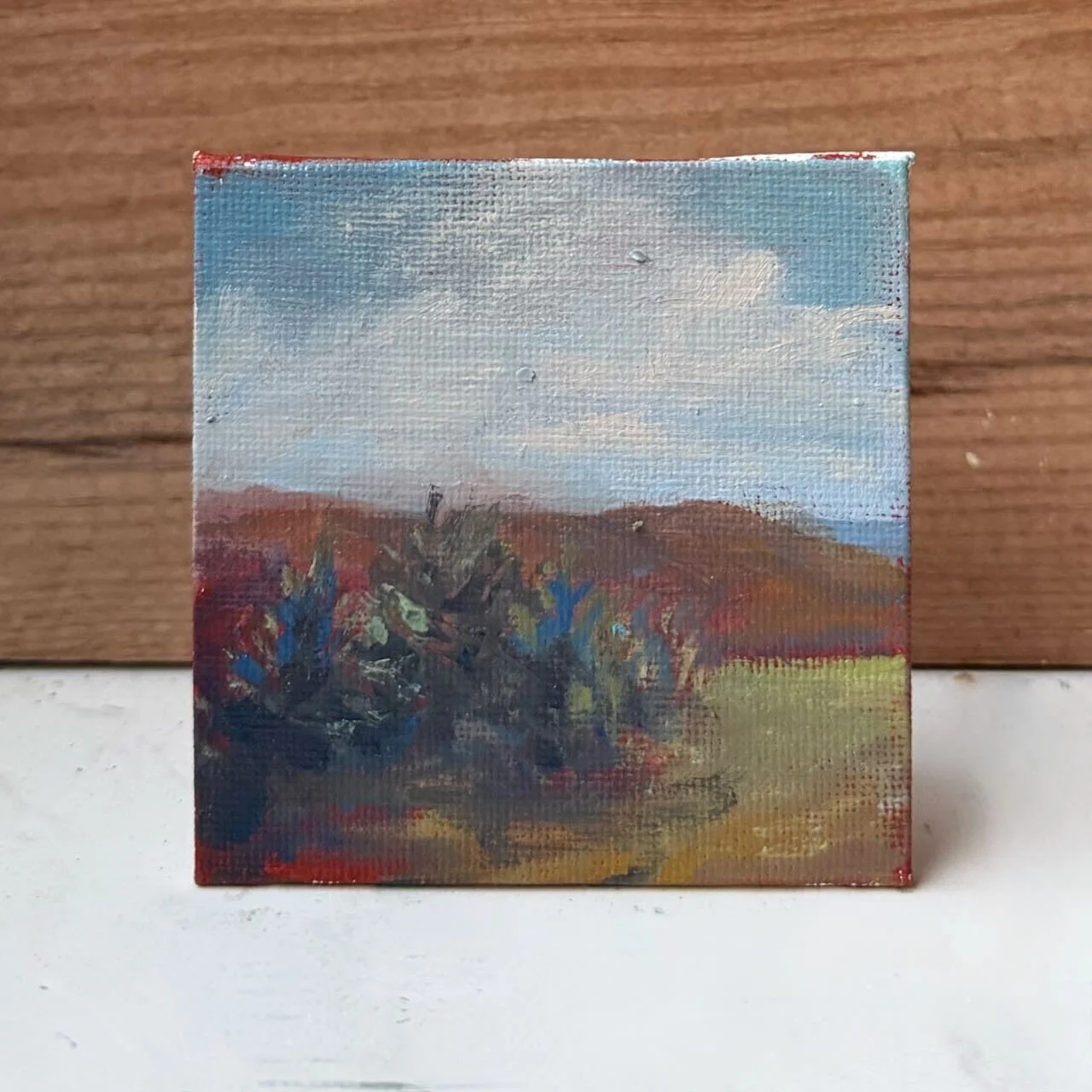 Tiny Skies 607, 3x3 ornament (2025) West Jefferson