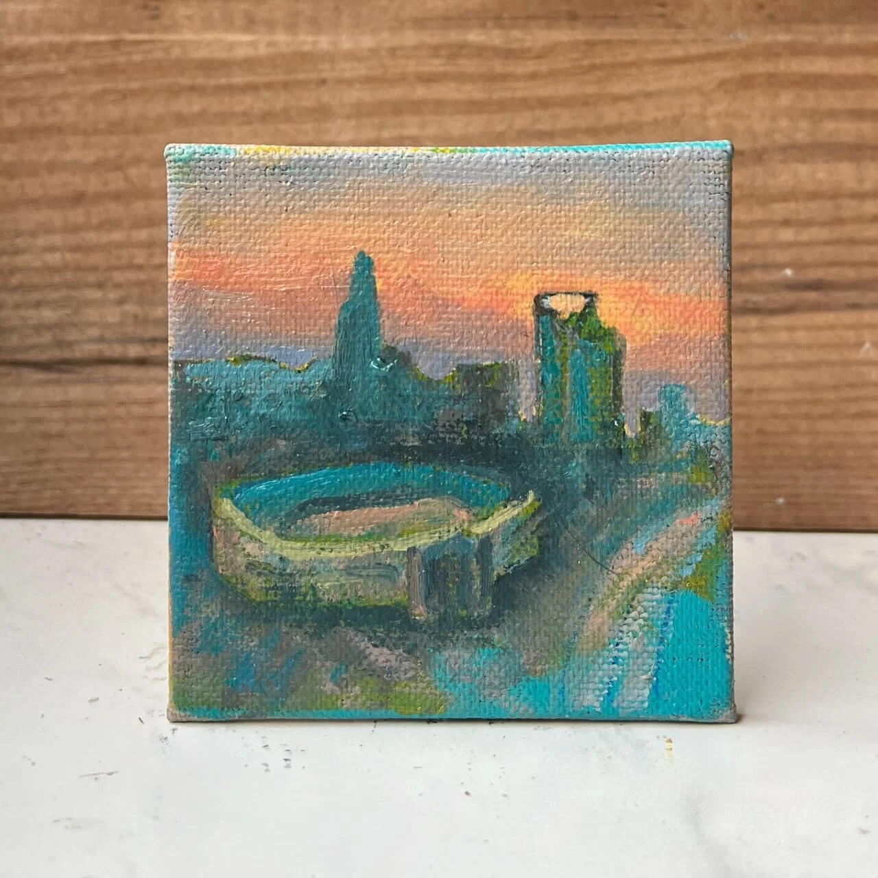 Tiny Skies 556, 3x3 ornament (2025) Charlotte