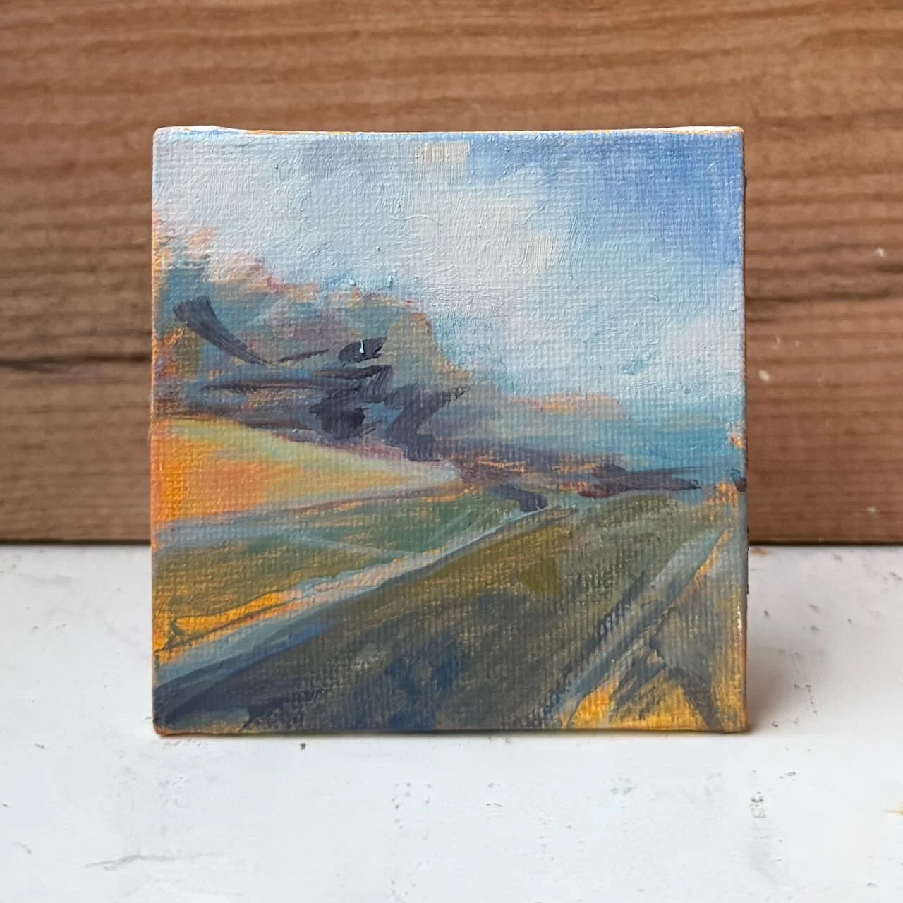 Tiny Skies 604, 3x3 ornament (2025) West Jefferson
