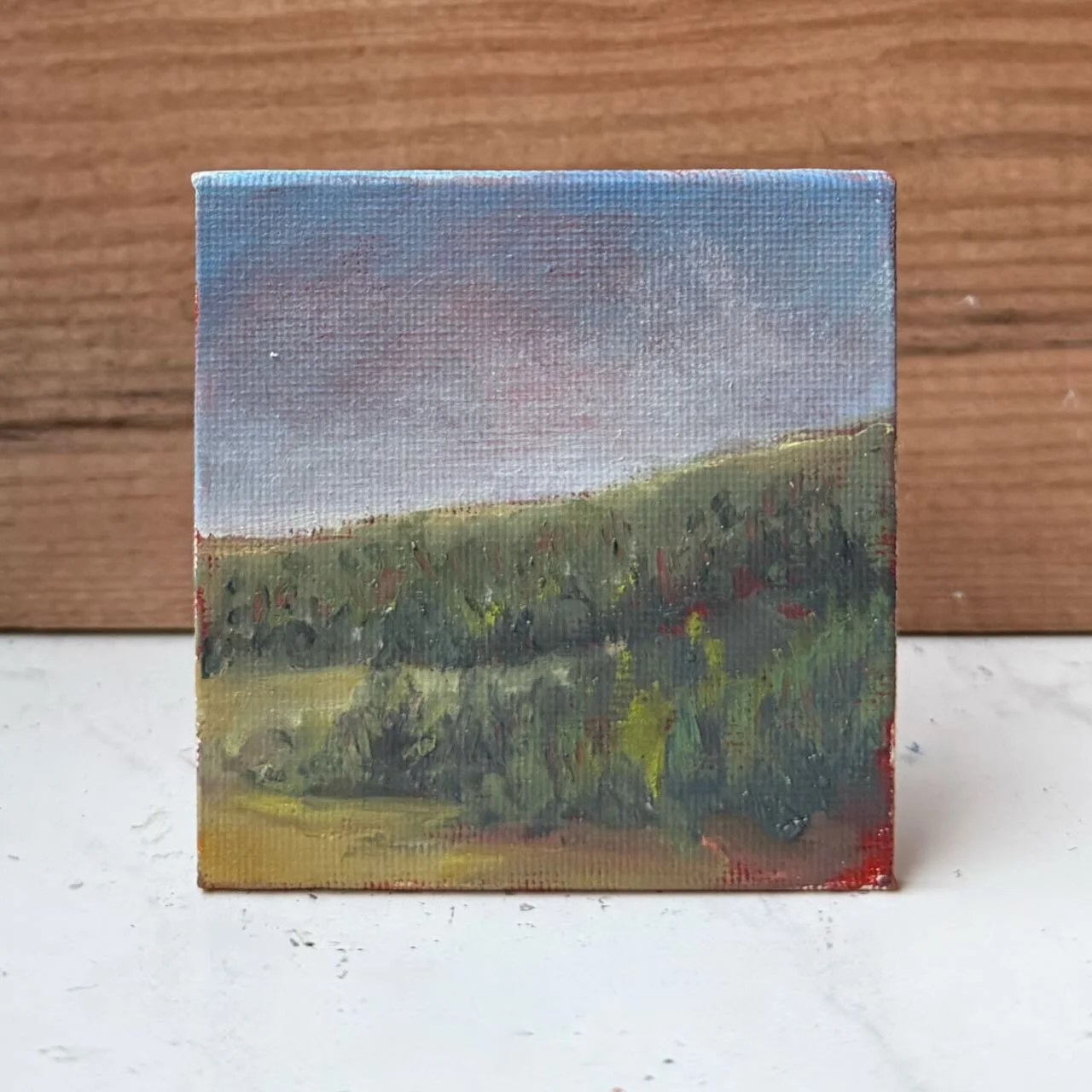 Tiny Skies 611, 3x3 ornament (2025) West Jefferson