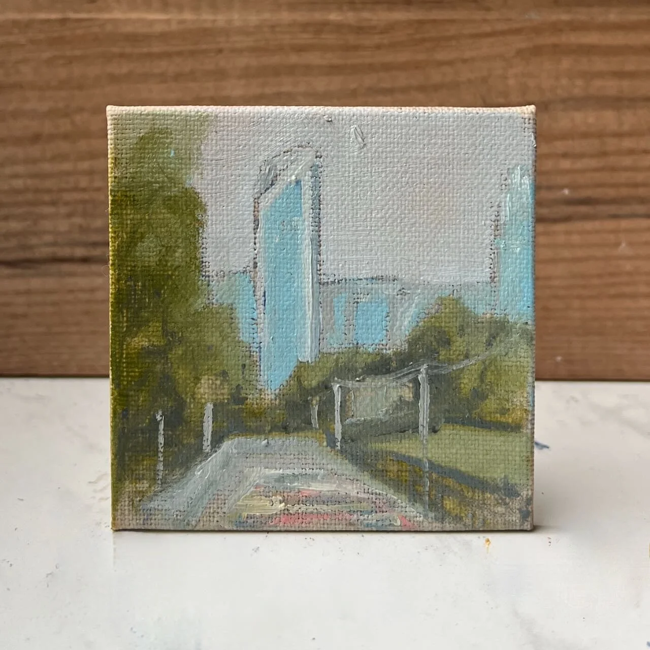 Tiny Skies 566, 3x3 ornament (2025) Charlotte South End