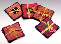 See our huge selection of coasters and bookmarks at a retail show.