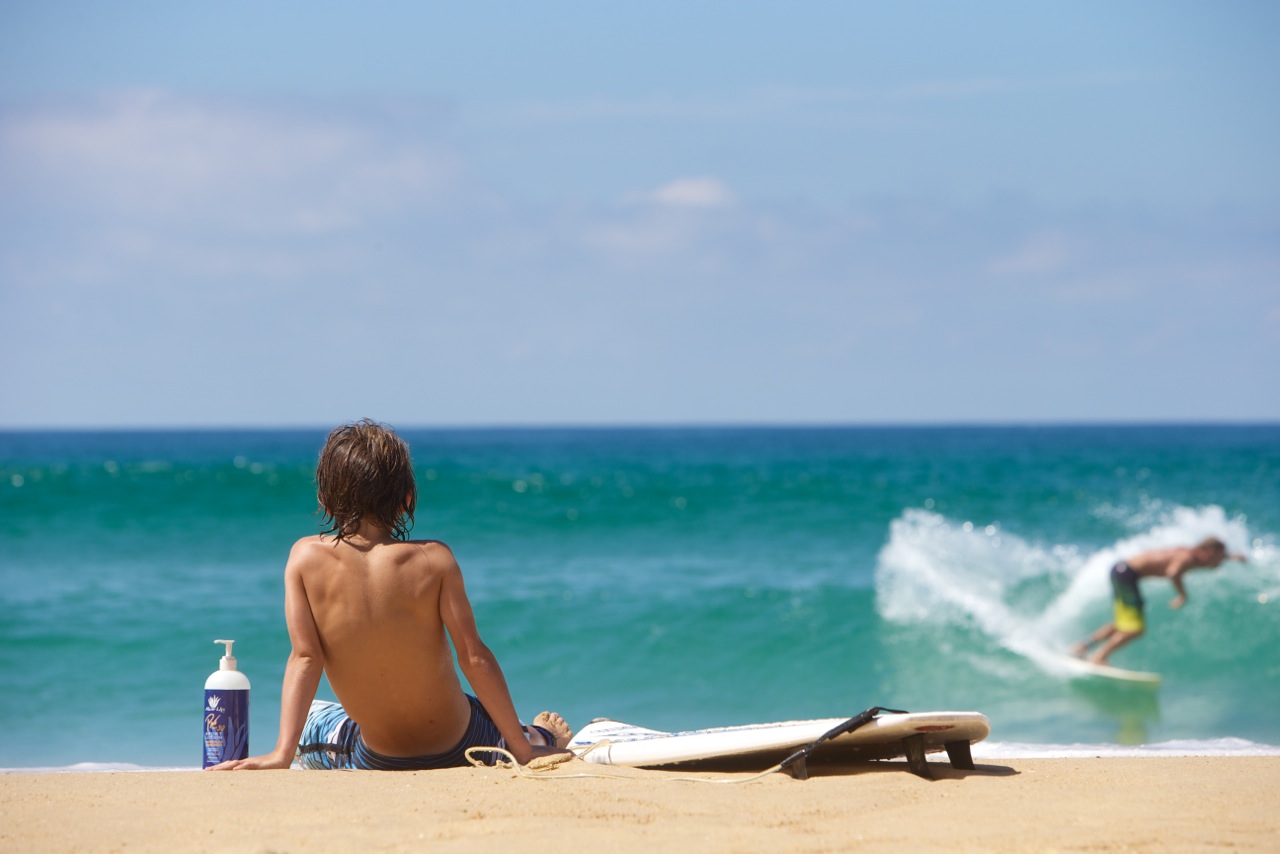 Essential at the beach, the big boy pump bottle
