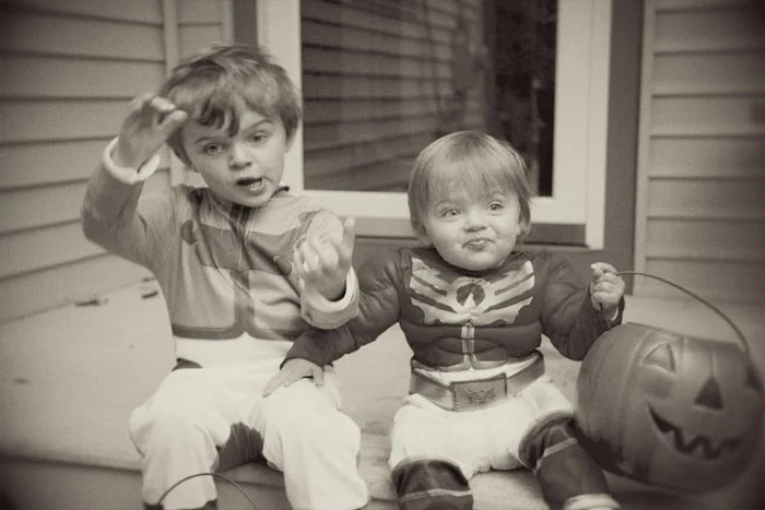 It's o.k. to be silly..especially with a friend...the boys.