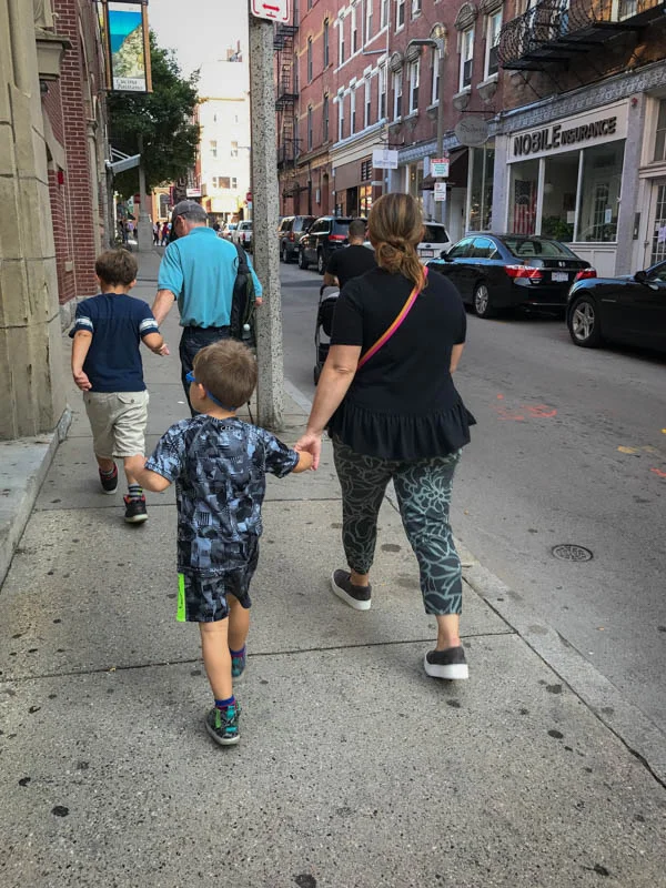  Walking up Prince St. to Hanover St.