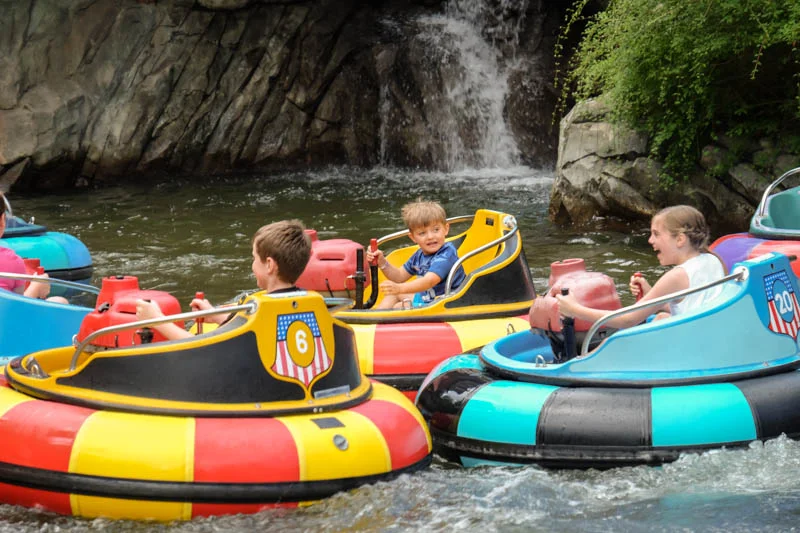 At the beginning of the summer, we went on an adventure to Kimball Farm where you learned to drive these little boats all by yourself. You only got stuck a few times. Great job. Whenever we go someplace that we haven't been, we always call it an adventure. I like that.