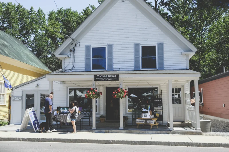 After the market, I just walk the streets. This is a great shop...I especially like the name. It seems to speak to me. Bridgton is an old Maine town but they do take good care of the property. 