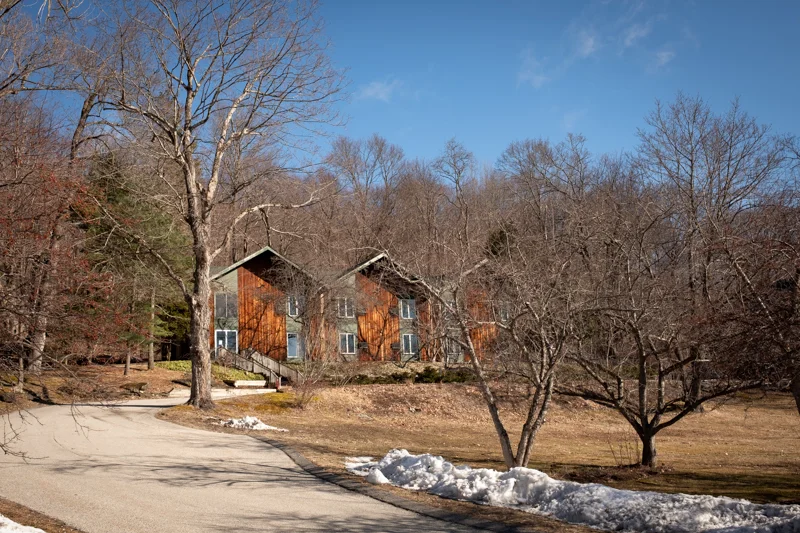 The Apple Tree Inn…Cabins in the woods. We were in the first unit.