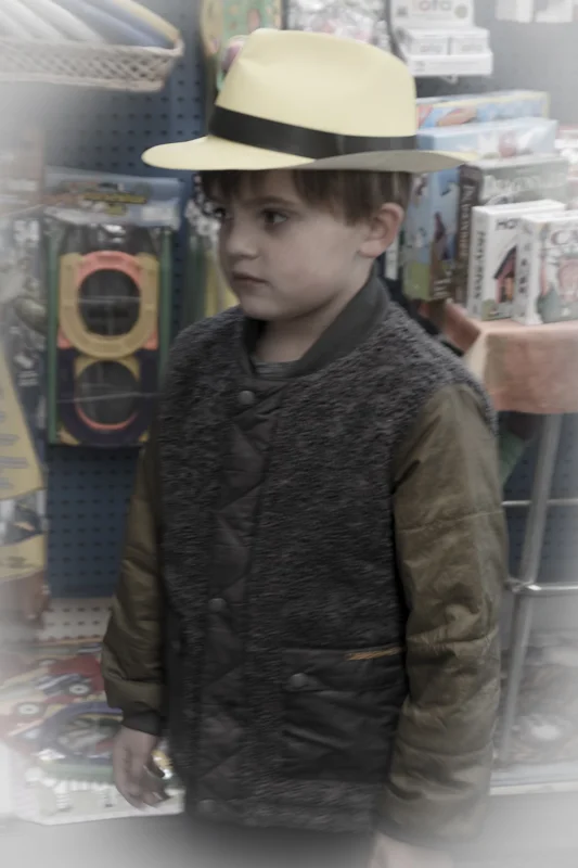 All done with the rocks. We stopped at a few shops on our way to dinner. Jaxson’s favorite shop was a children’s store with lots of toys and books but Jaxson being Jaxson, loved the hat the best.
