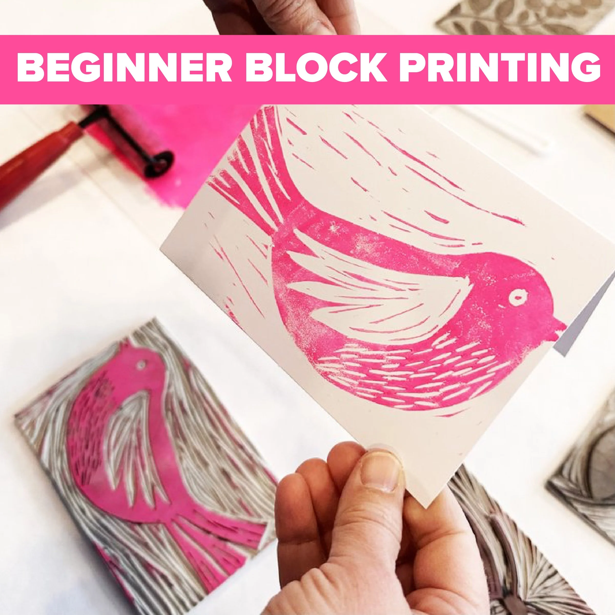 CLASS IS FULL: BEGINNER BLOCK PRINTING