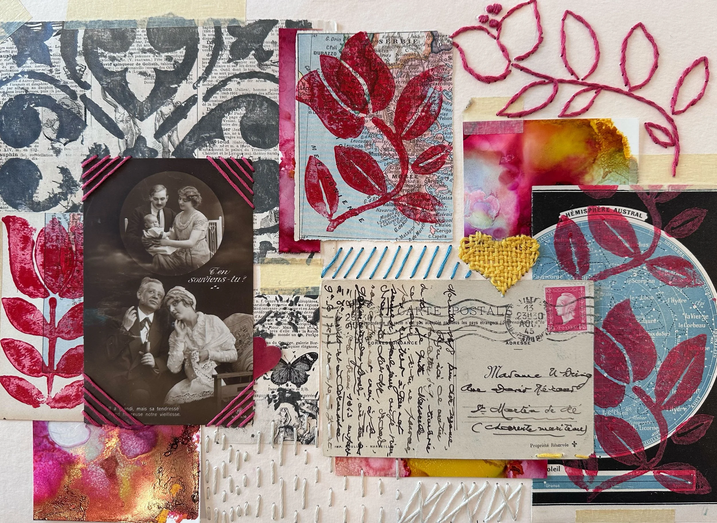 Carve & Collage: Storytelling Through Block-Printing & Collage