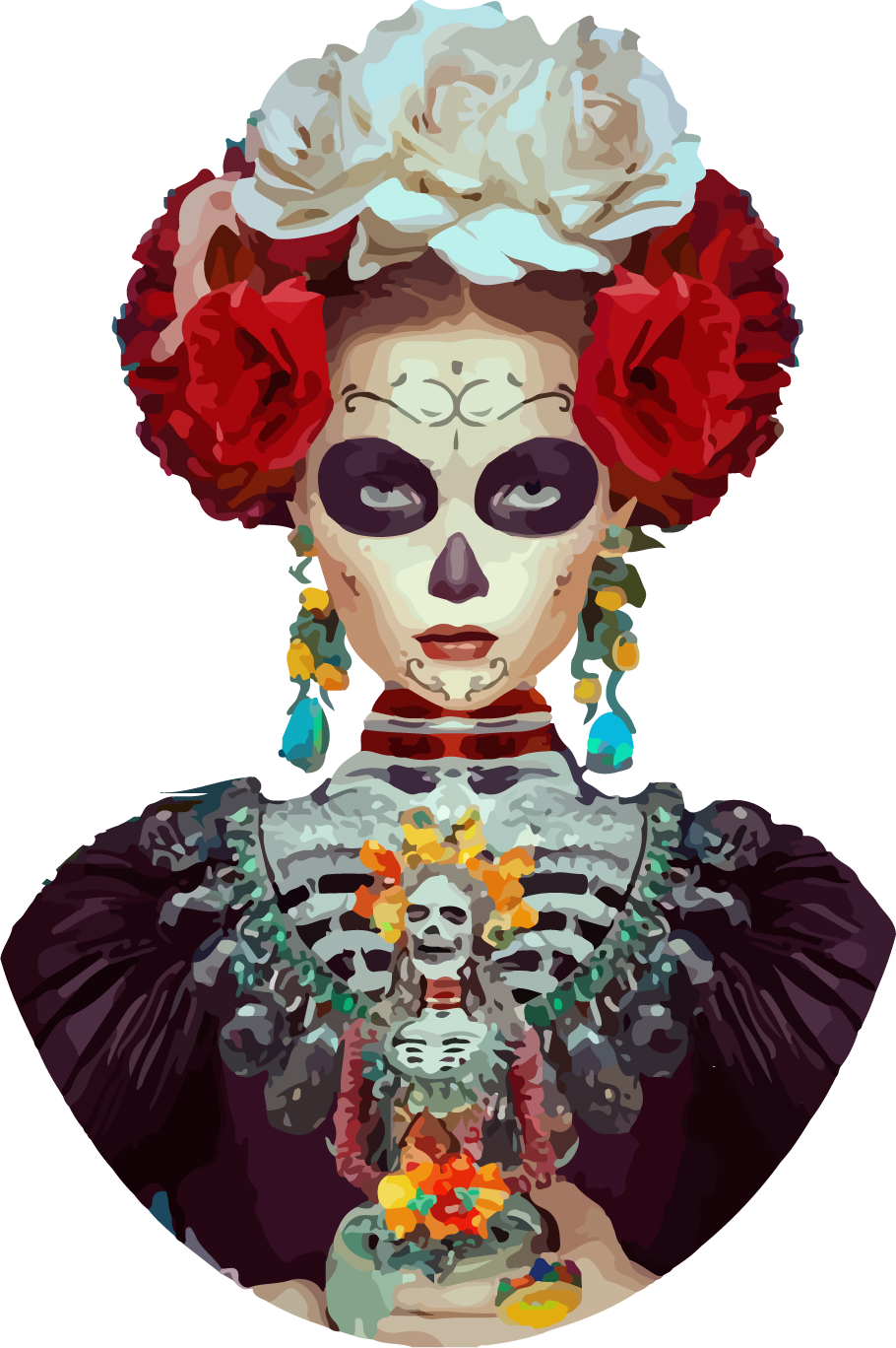 Day Of Dead Girl Mural.png
