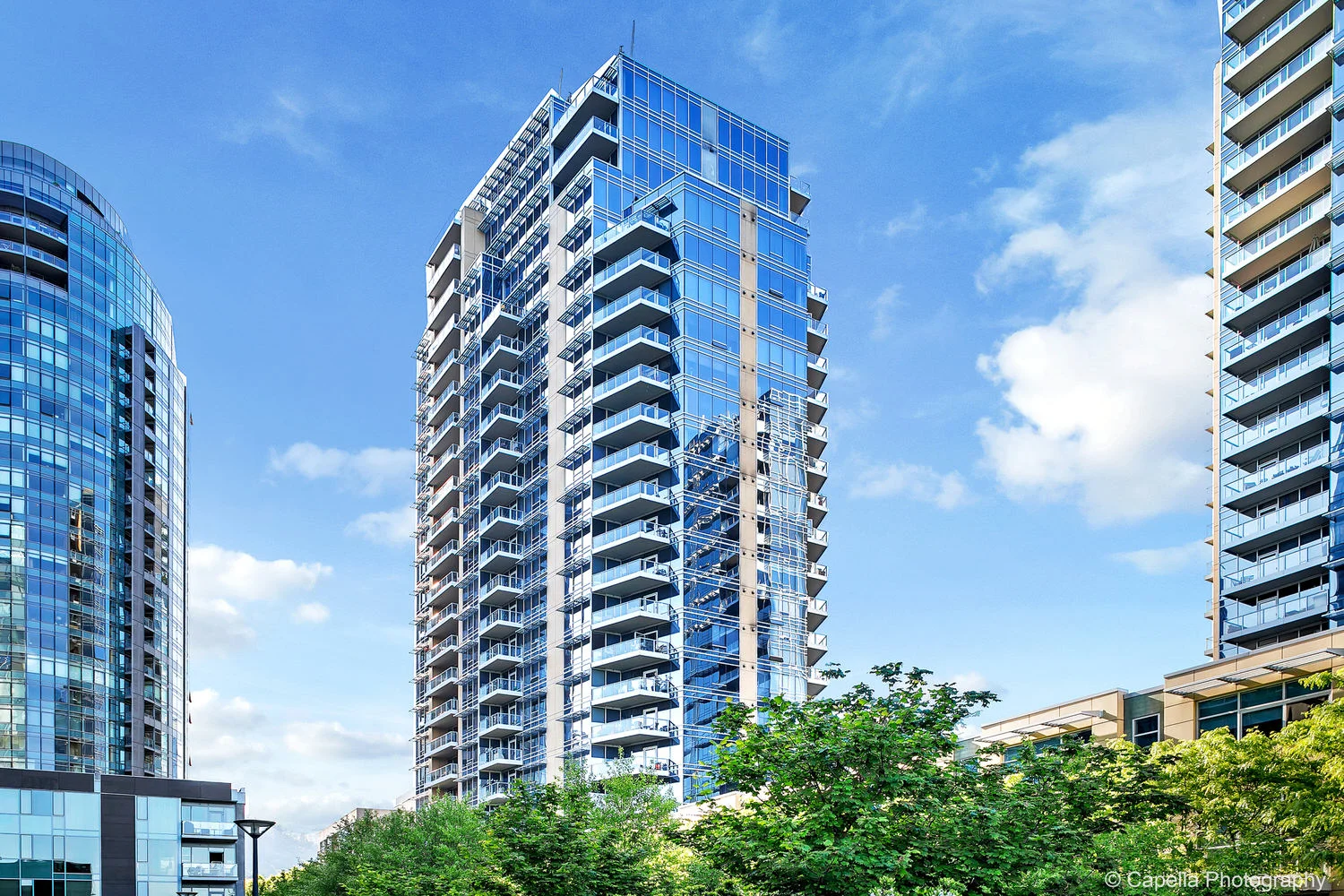 The Meriwether condos are set in the heart of Portland's South Waterfront District
