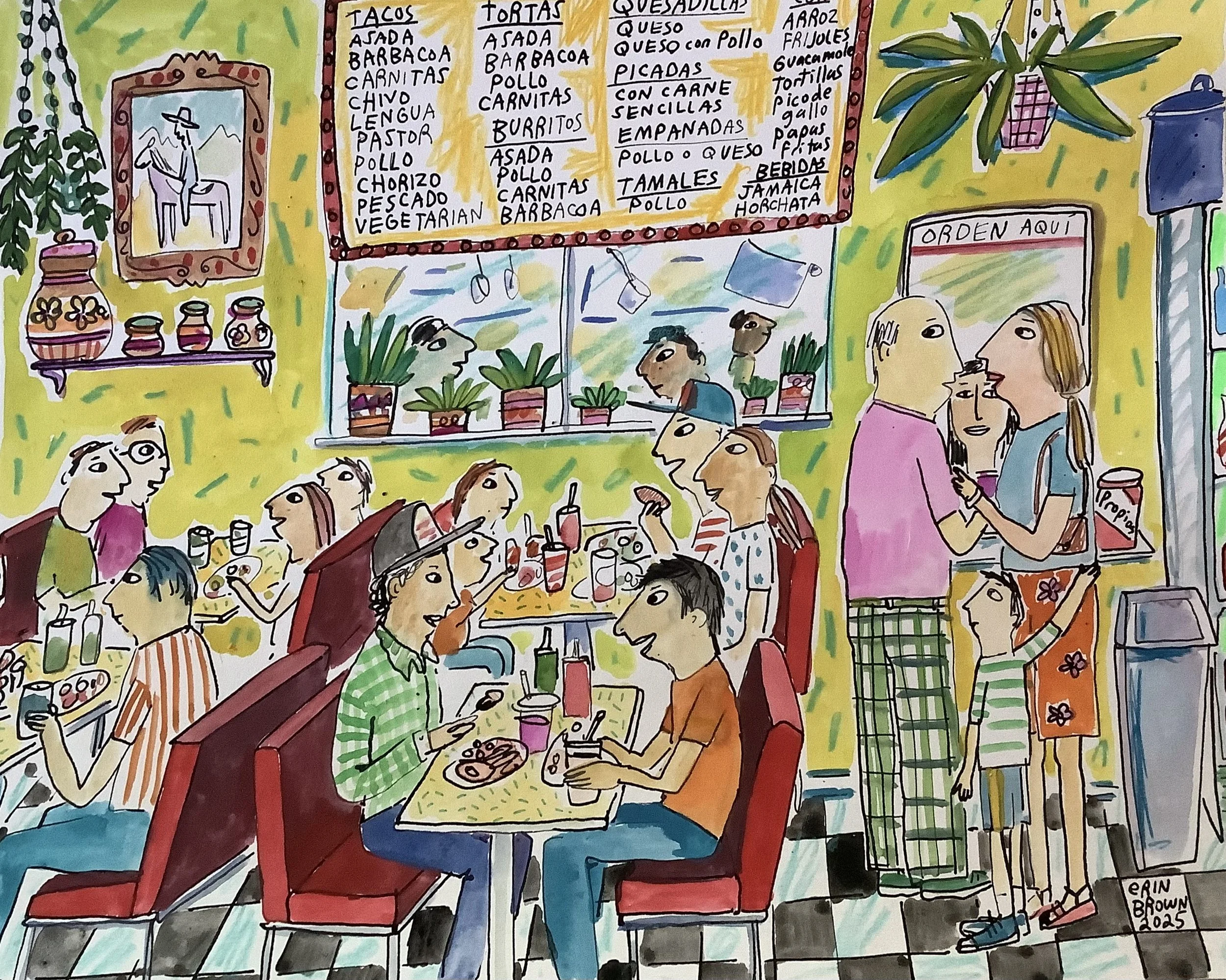 Dinner On A Tuesday Night In Selbyville, Delaware print