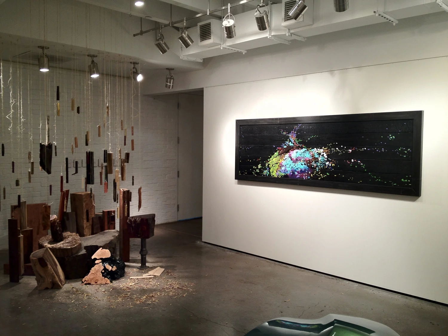   Color Me Shou Sugi   36" x 84" | Shou Sugi Ban, Steel, Enamel | 2012 
