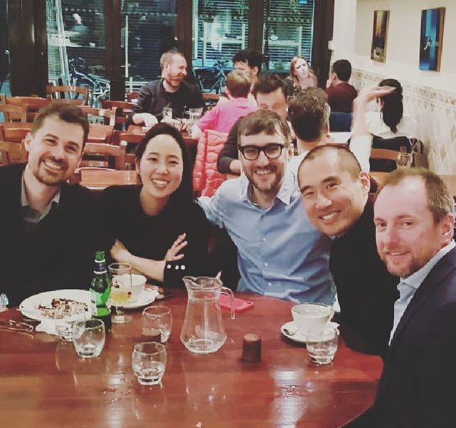 Such good shoulders to cry on and laugh all out loud about architecture together.  Love you guys London5. @daewhakang @mamoumani @robstuartsmith @marcovanucci @thelondonfive @soohyunchang #buddies #londondesigner #catchup #laugh