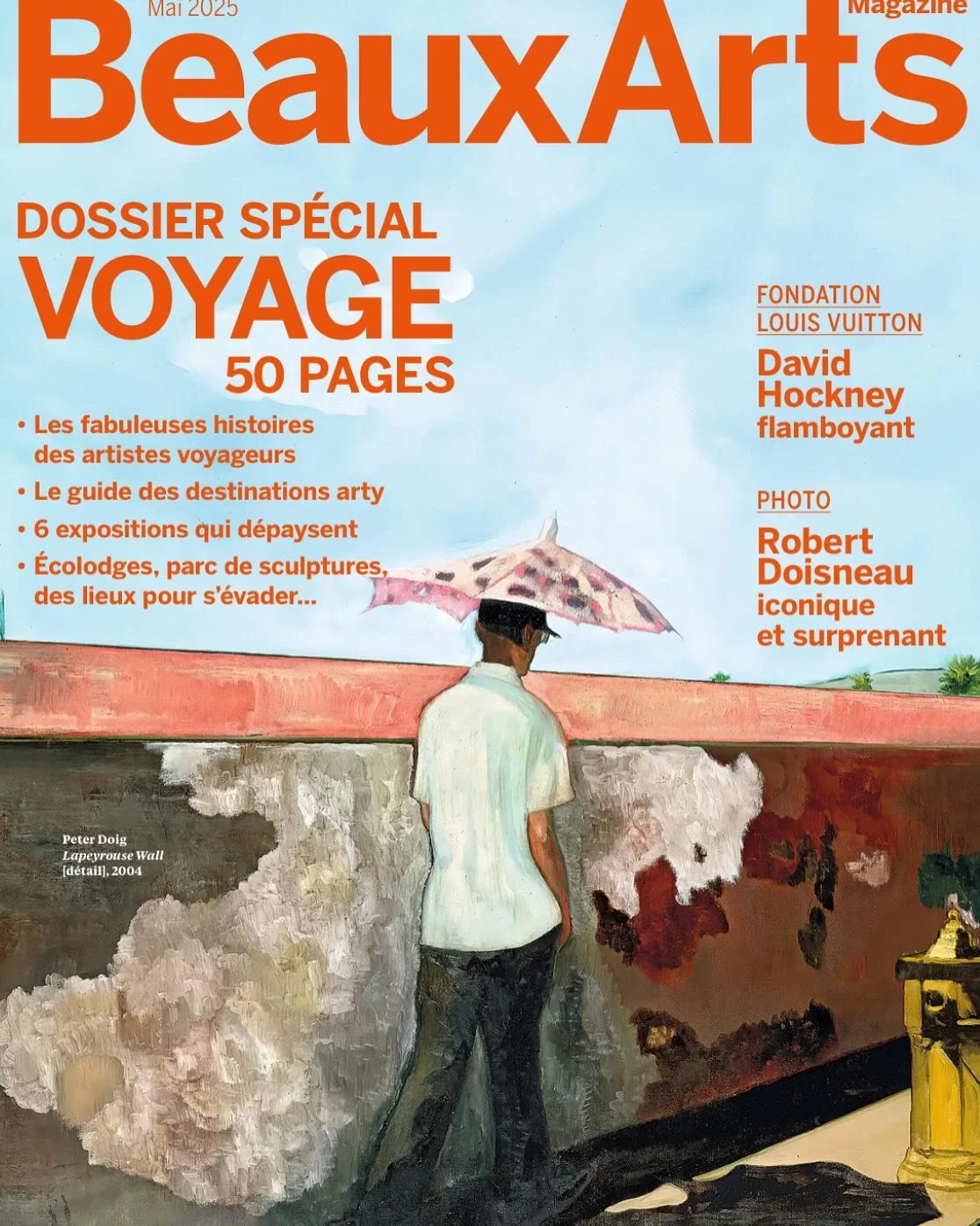 Our love for vibrant colours got us on an art-&amp;-culture magazine in France. Thanks @beauxarts_magazine for publishing our work on SJCC for a glamping resort.  Honoured to be in the same Voyages issue with Hockney.  His colours are from another wo