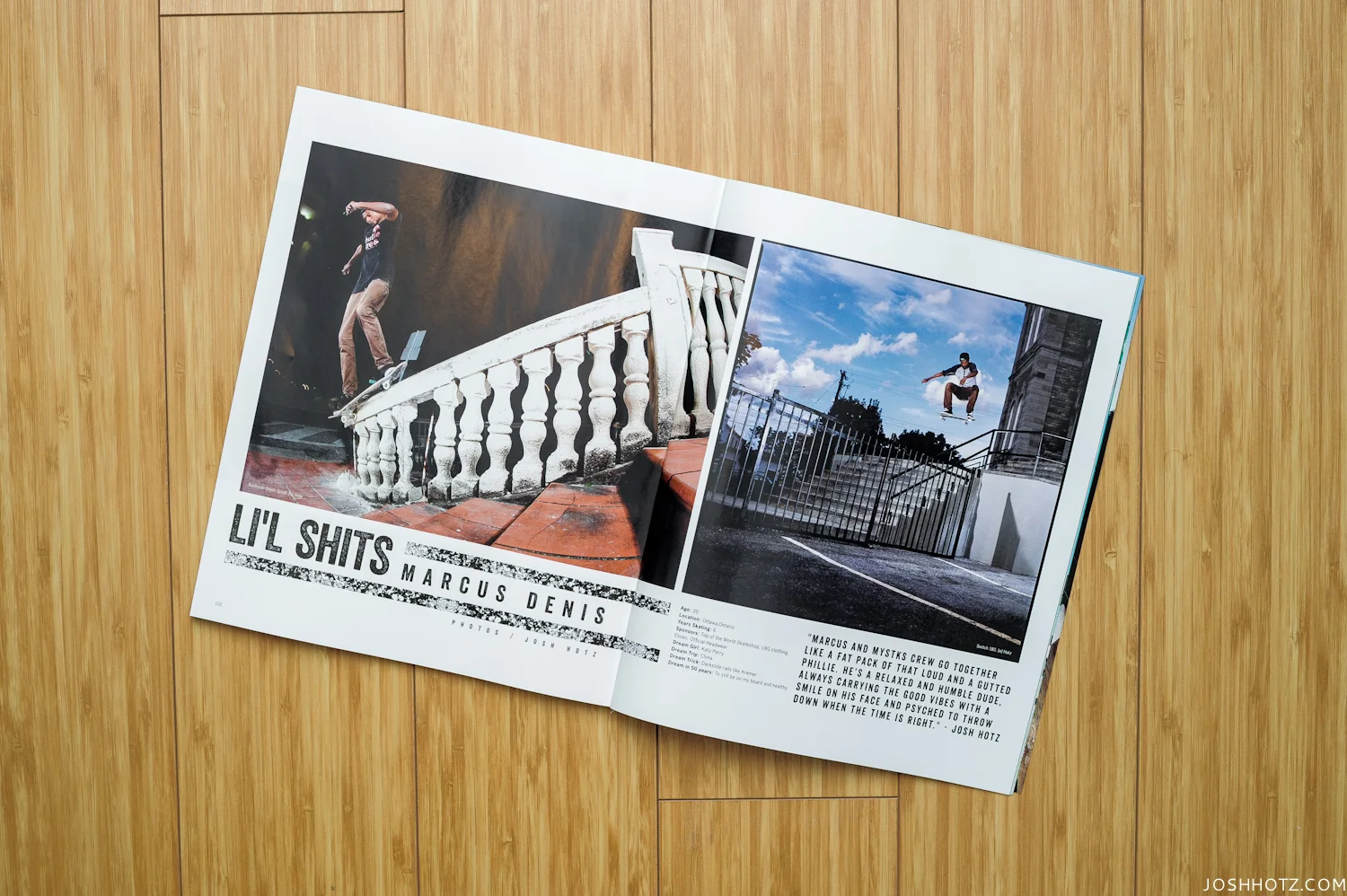 Marcus Denis got himself a couple photos while filming for Aspect Ratio . See how fresh the dust from the bubba looks on the ground? There's a story behind this spot, and a reason why you've been seeing it in videos all over the place.