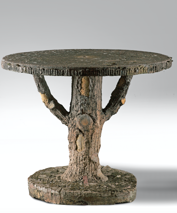 A Stone Composition Faux Bois Garden Table Piet Jonker Garden