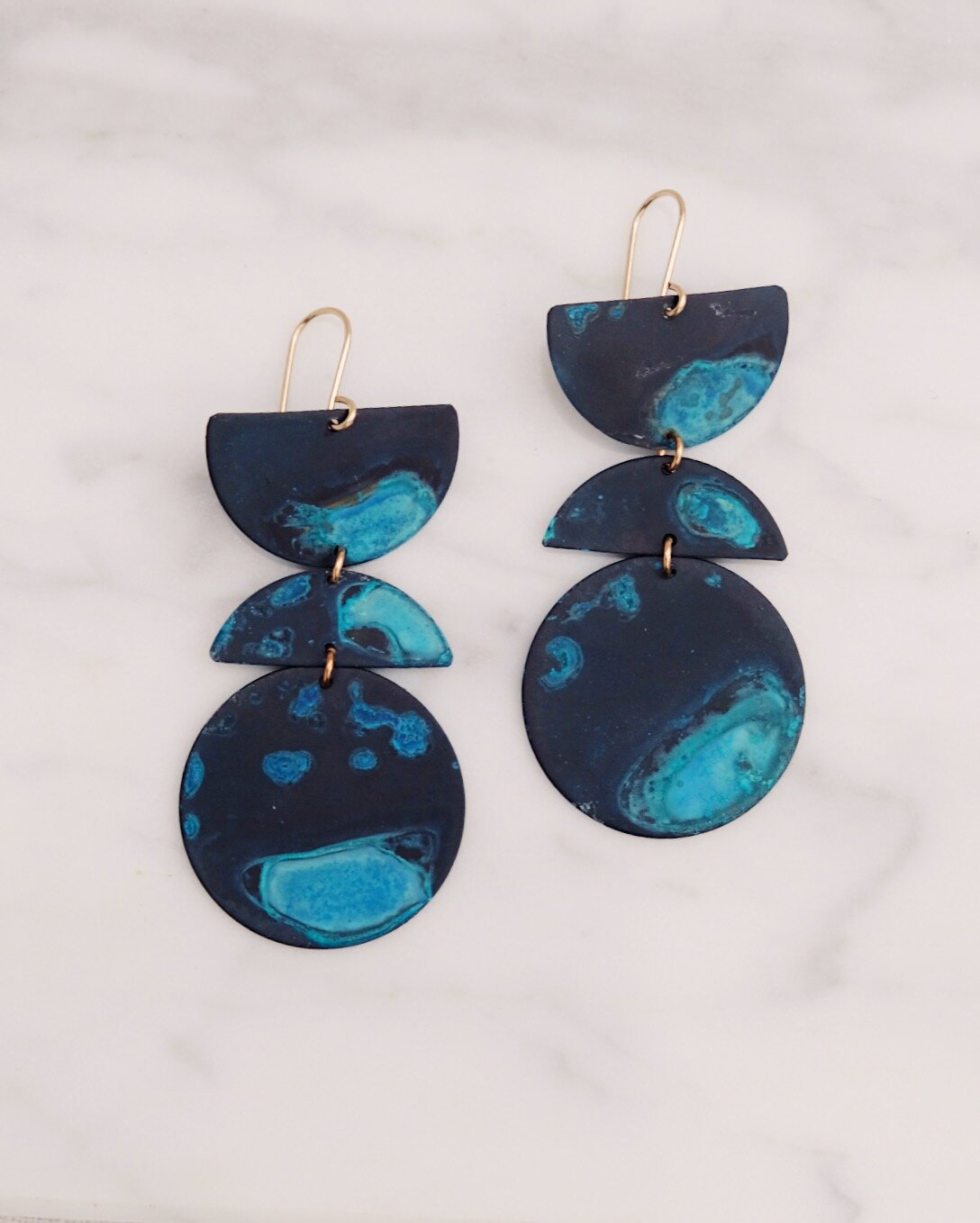 Patina Shapes Earrings 4