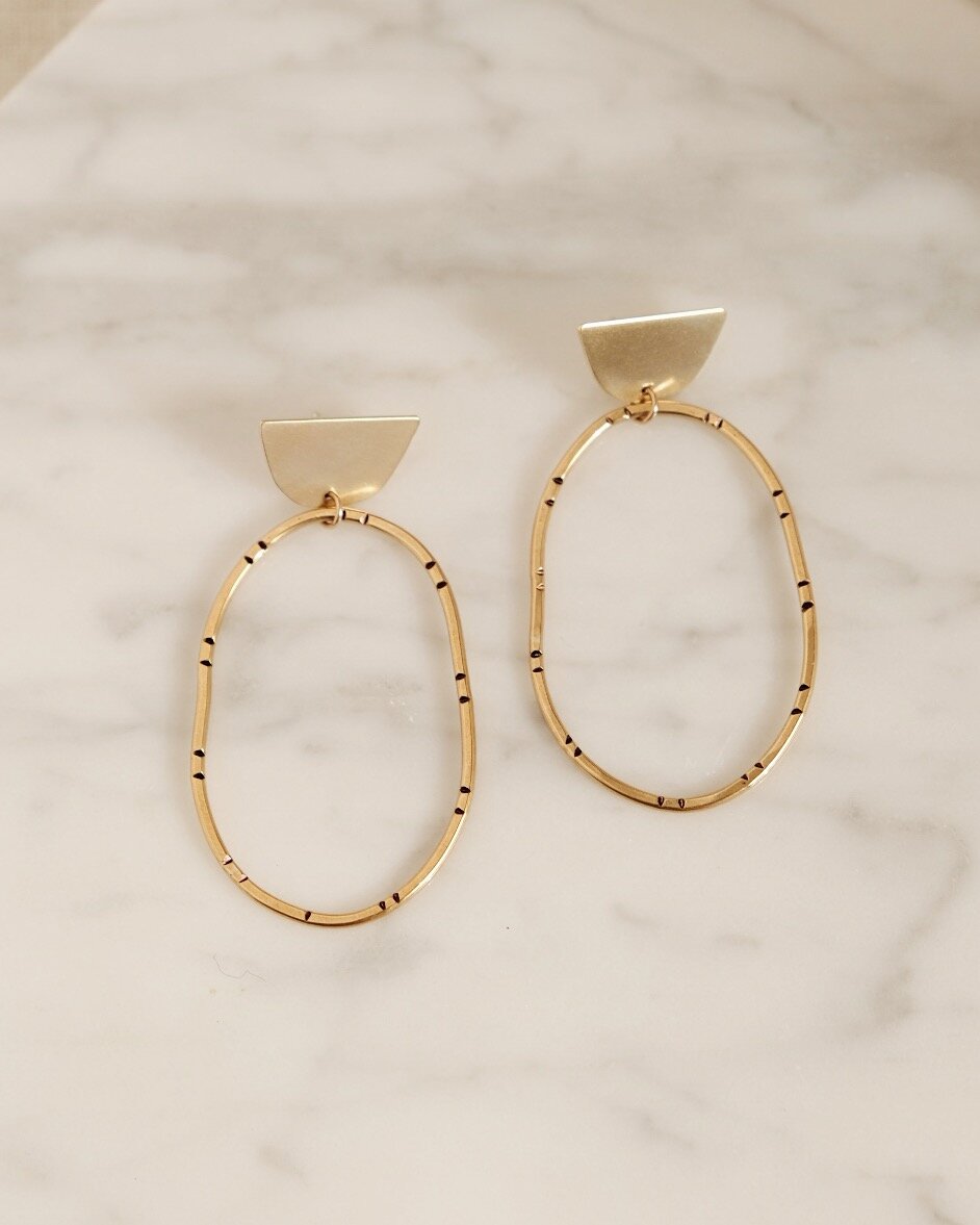 Textured Hoop Earrings