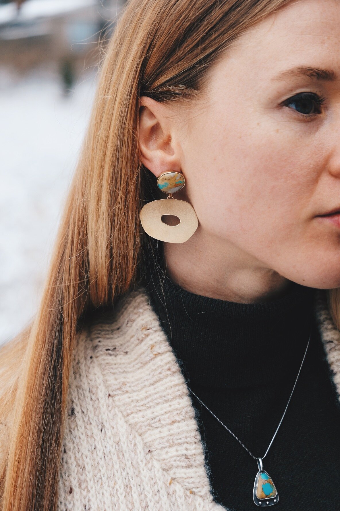 Royston Ribbon Midi Mod Earrings