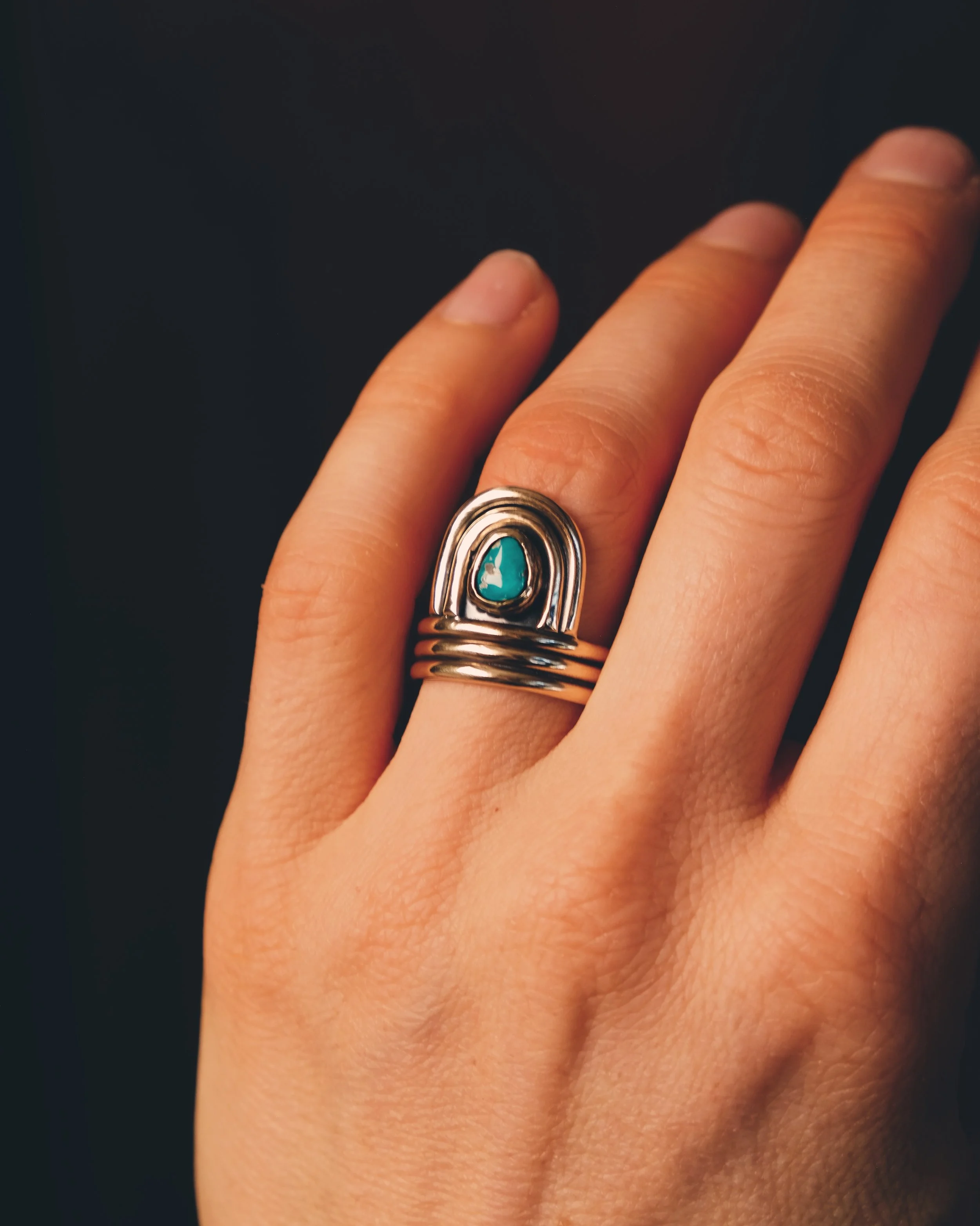 Echo Statement Ring II, South Hill size 6.75