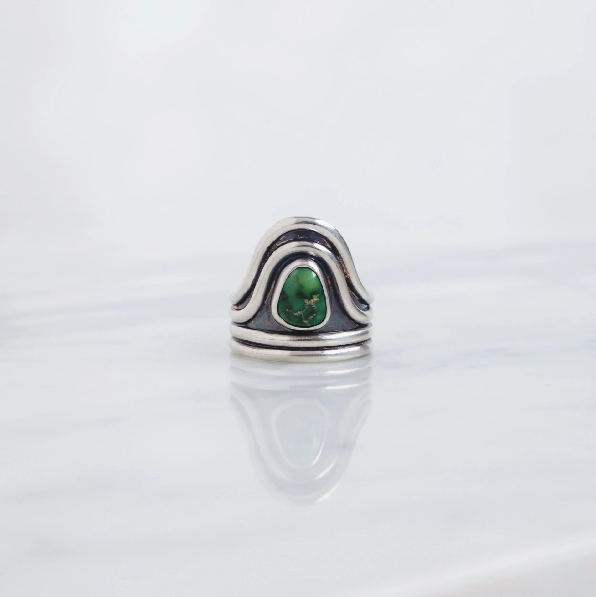 Echo Statement Ring II, Sonoran Gold size 7