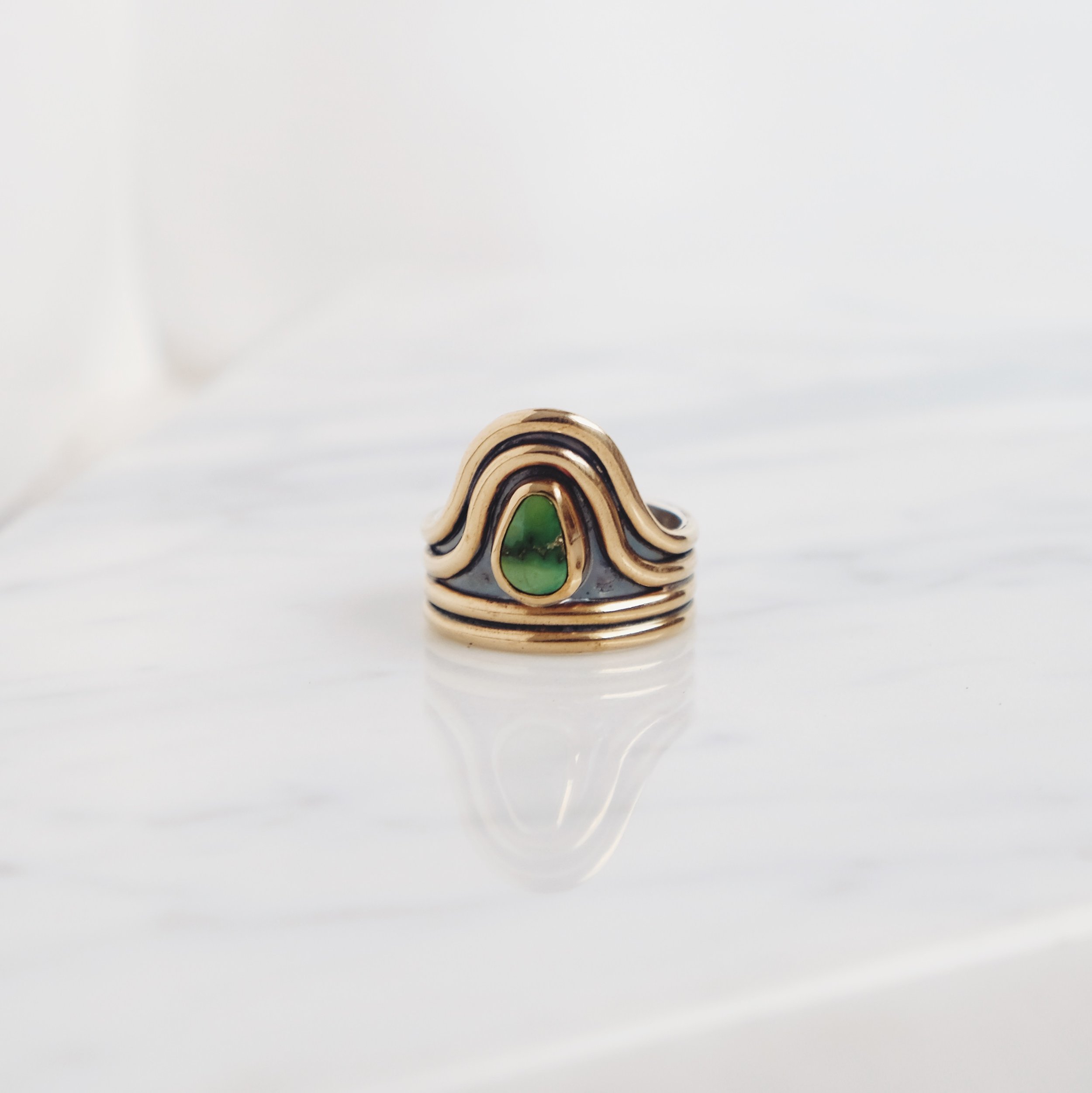Echo Statement Ring II, Sonoran Gold Size 8.75