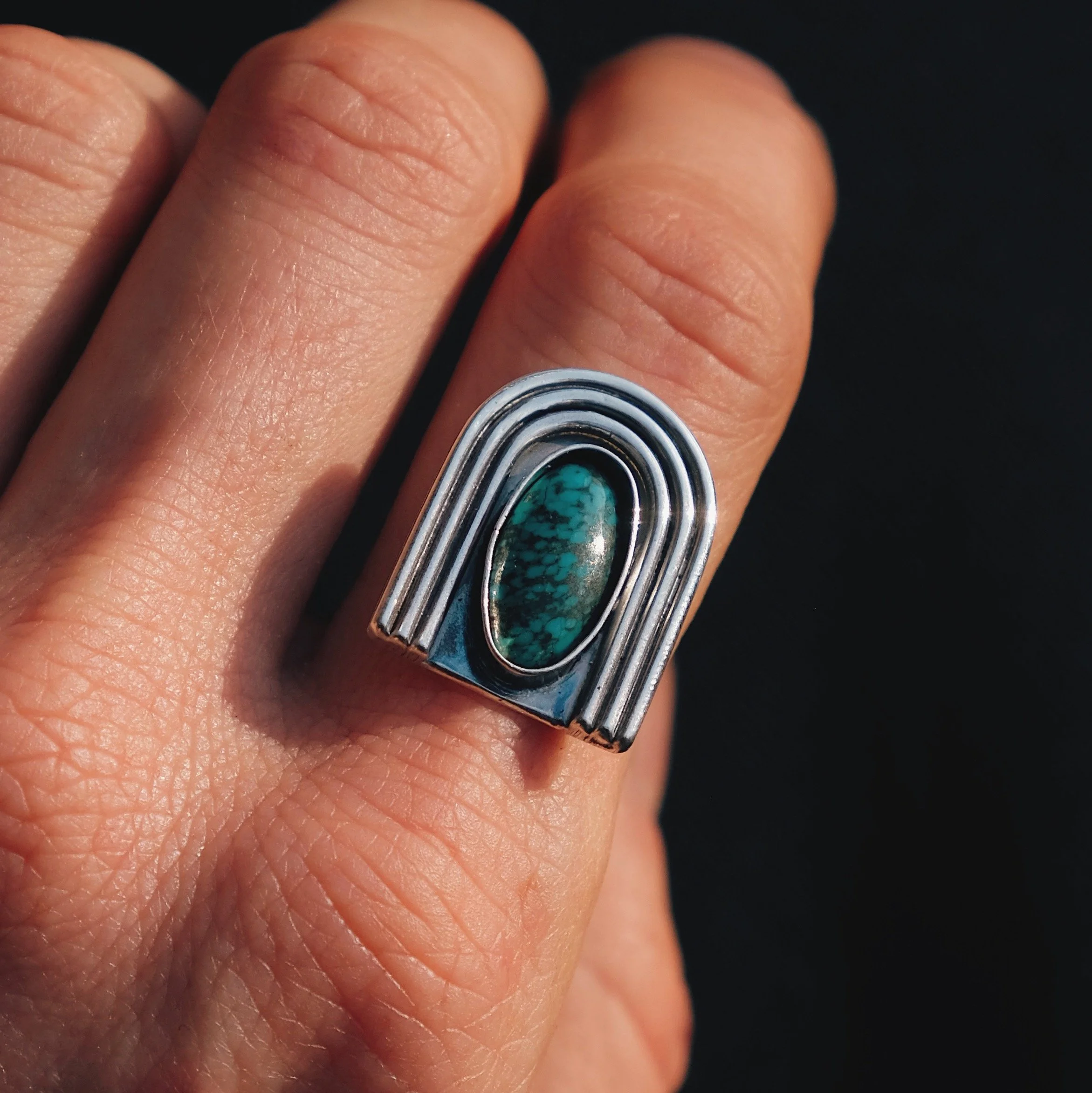 Portal Ring II, Silver + Tyrone