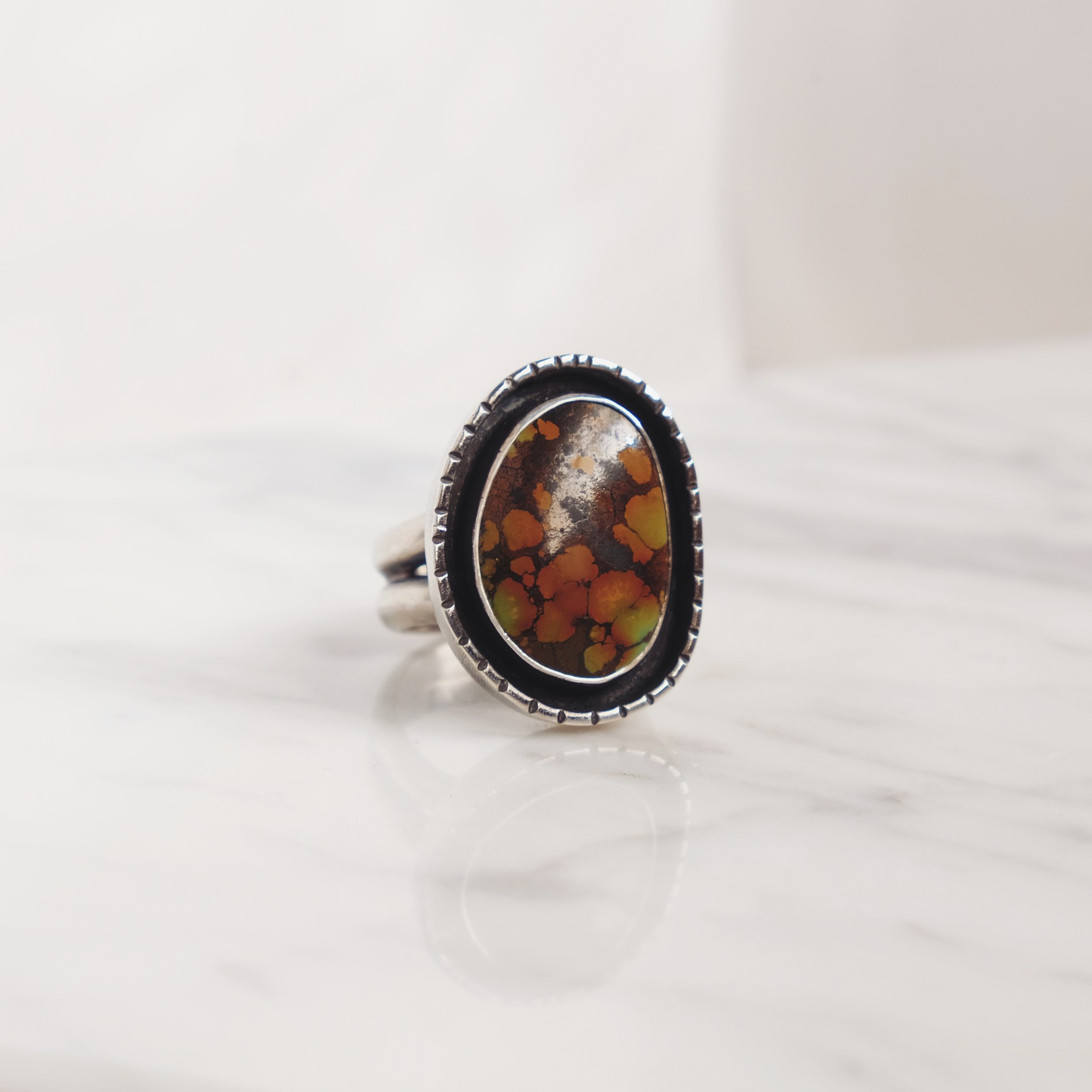 Hubei Turquoise Statement Ring 4, size 9-9.25