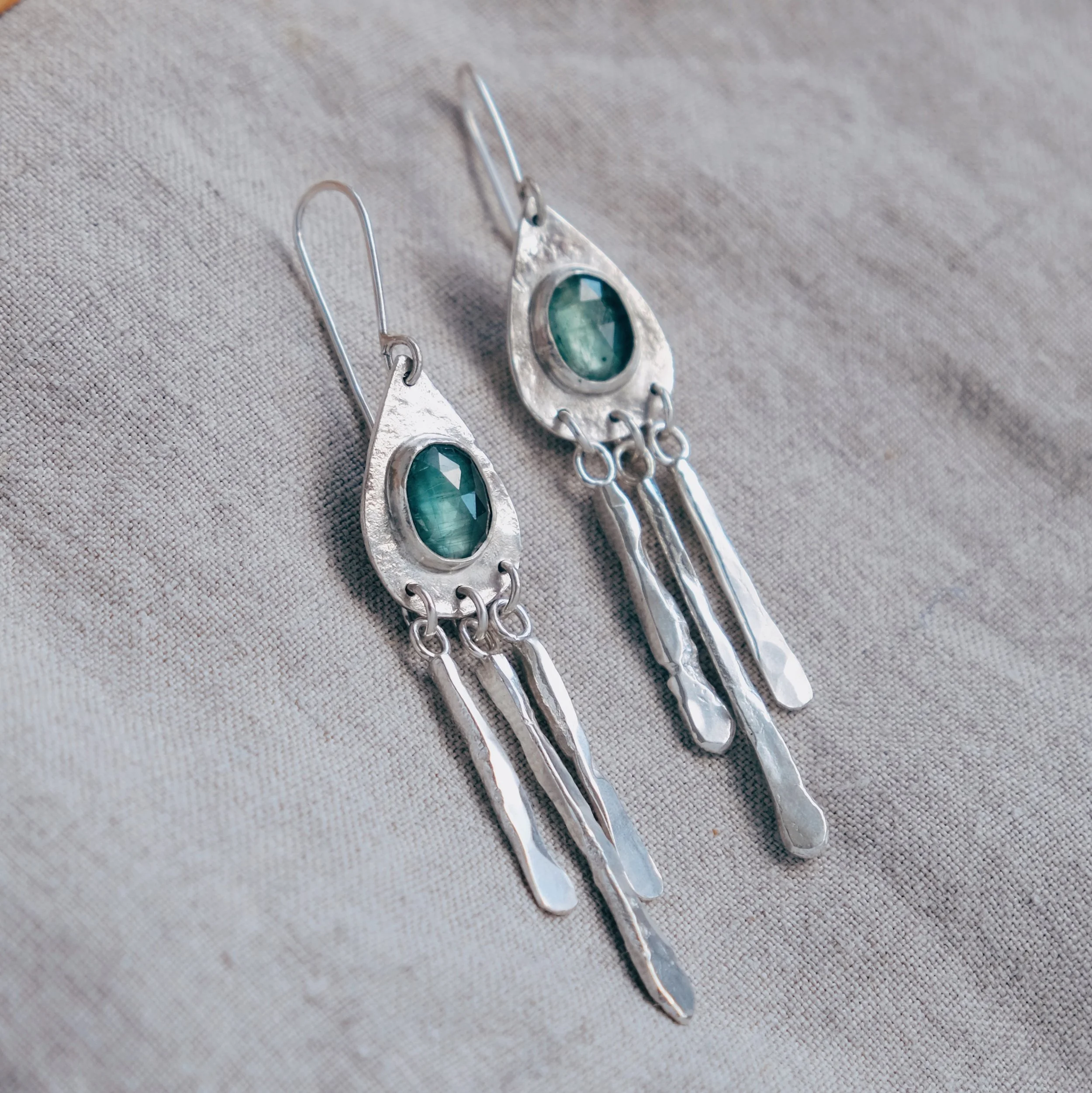 Icicle Drip Earrings + Kyanite