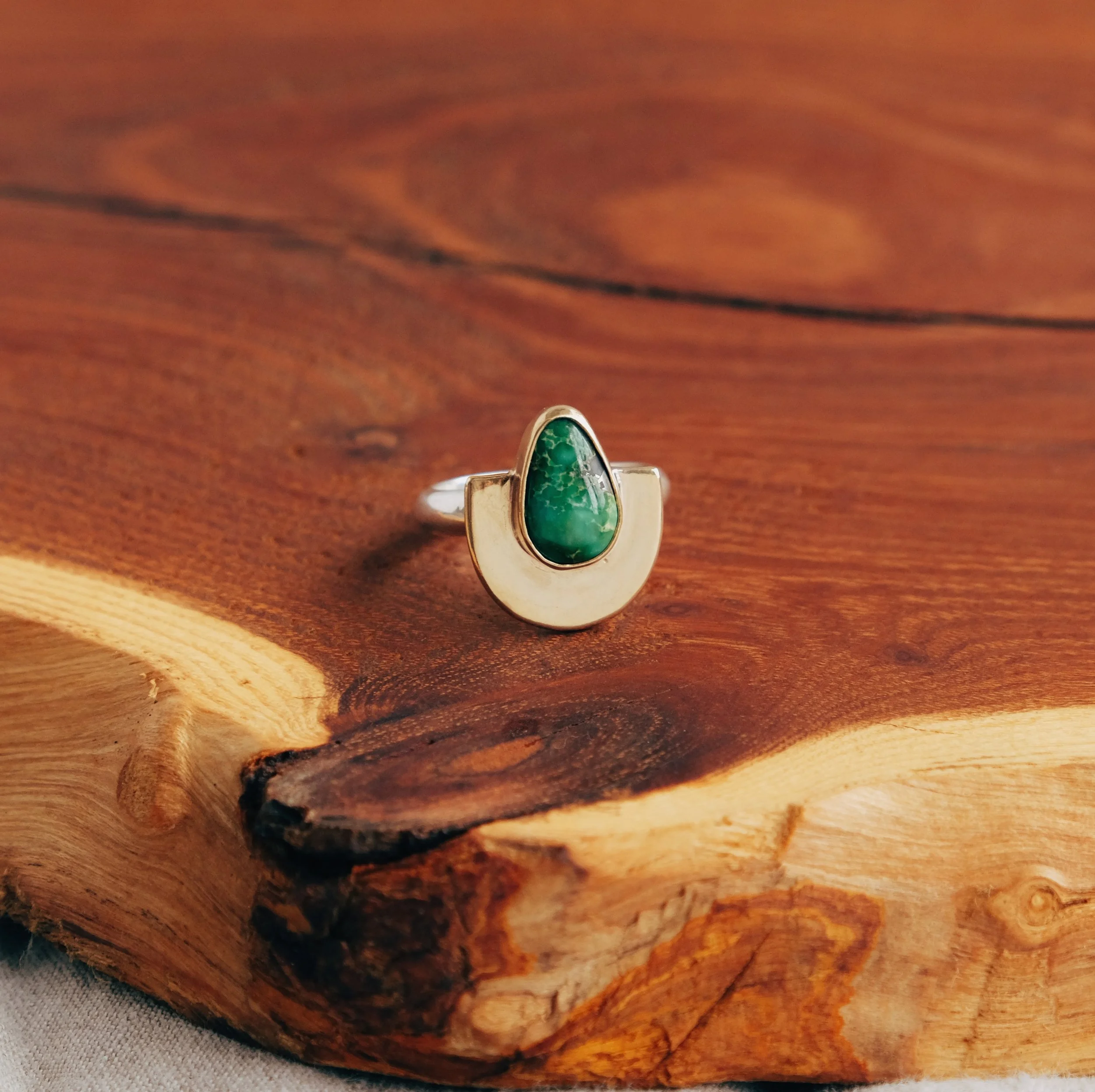 Mesa Ring + Sonoran Gold, Size 8.75-9