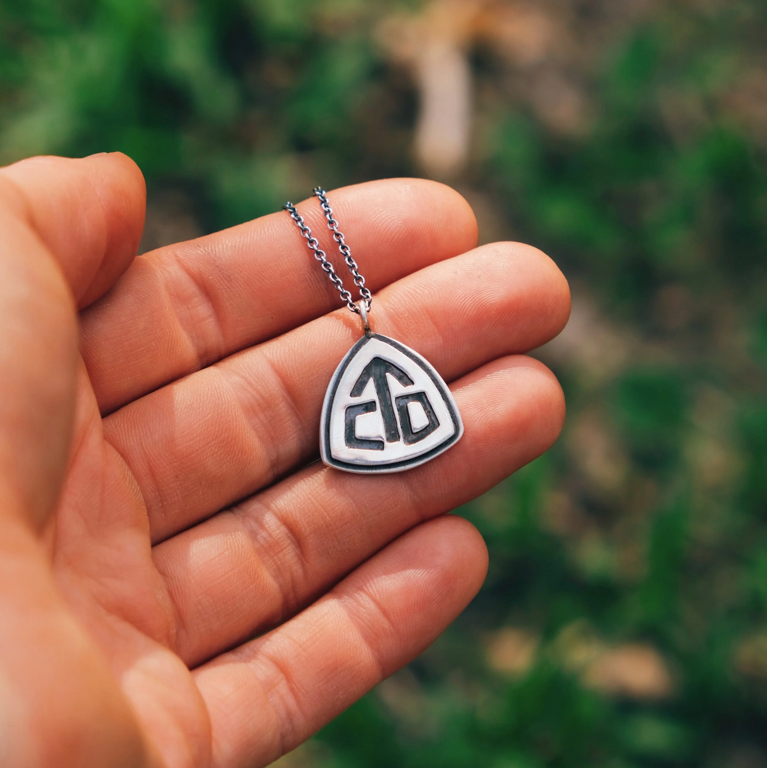 Continental Divide Trail Necklace Silver