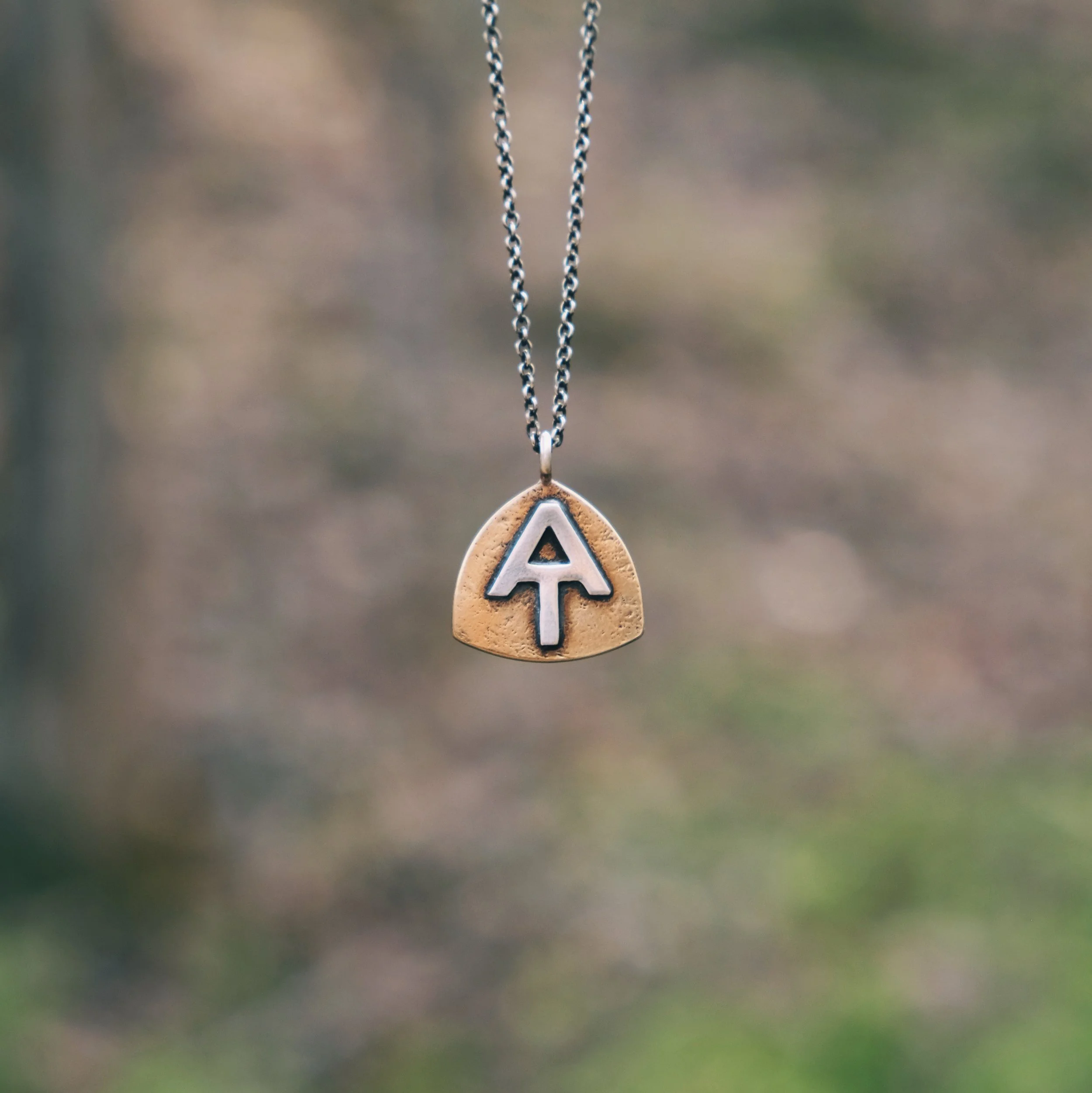 Appalachian Trail Necklace no1 gold