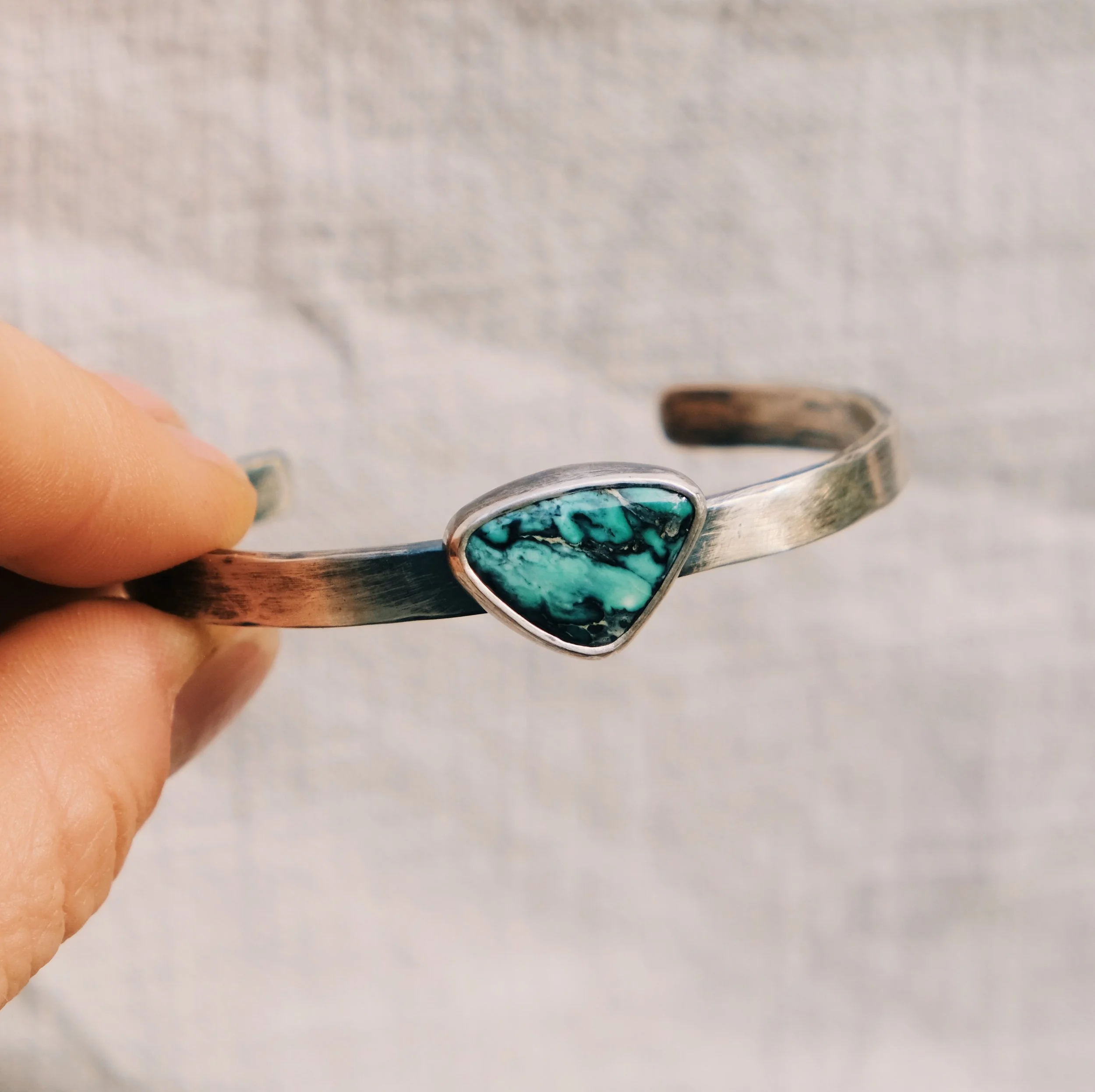 Variscite Sterling Silver Cuff