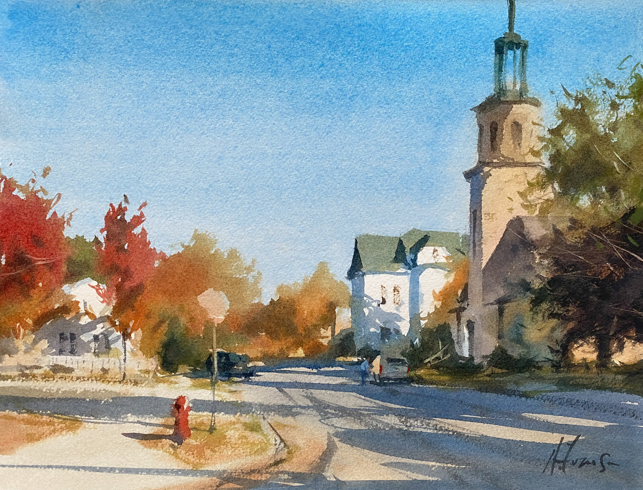 ANDY EVANSEN watercolor mentoring Online workshop course -“Watercolors For All Seasons”. Mentoring, feedback, and video lessons for a year.