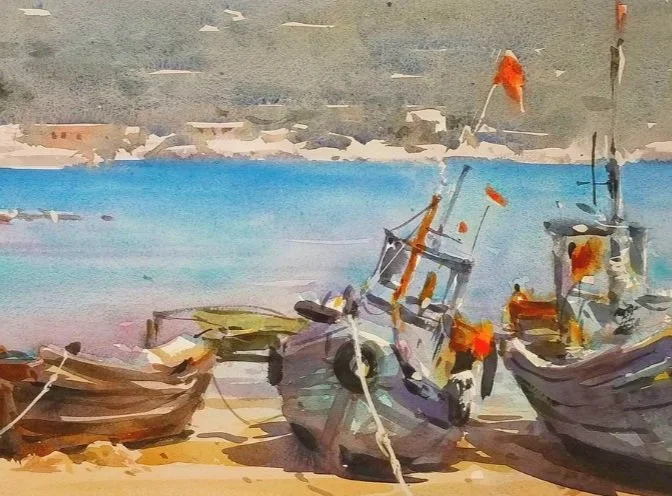 Opaque Paint and Watercolor