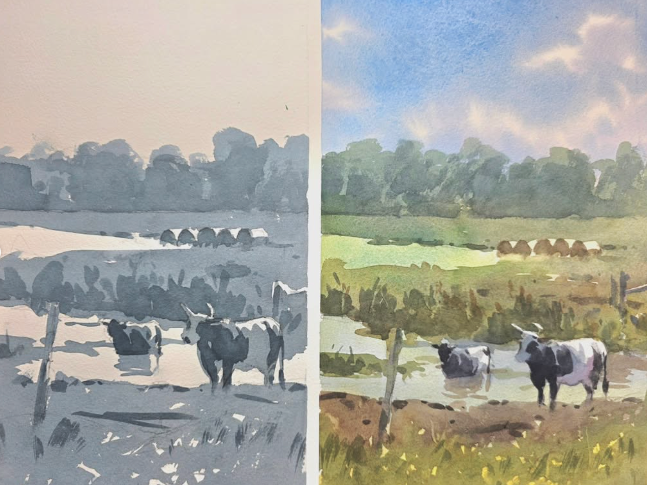 Value Studies in Watercolor: Andy's Method for Better Paintings