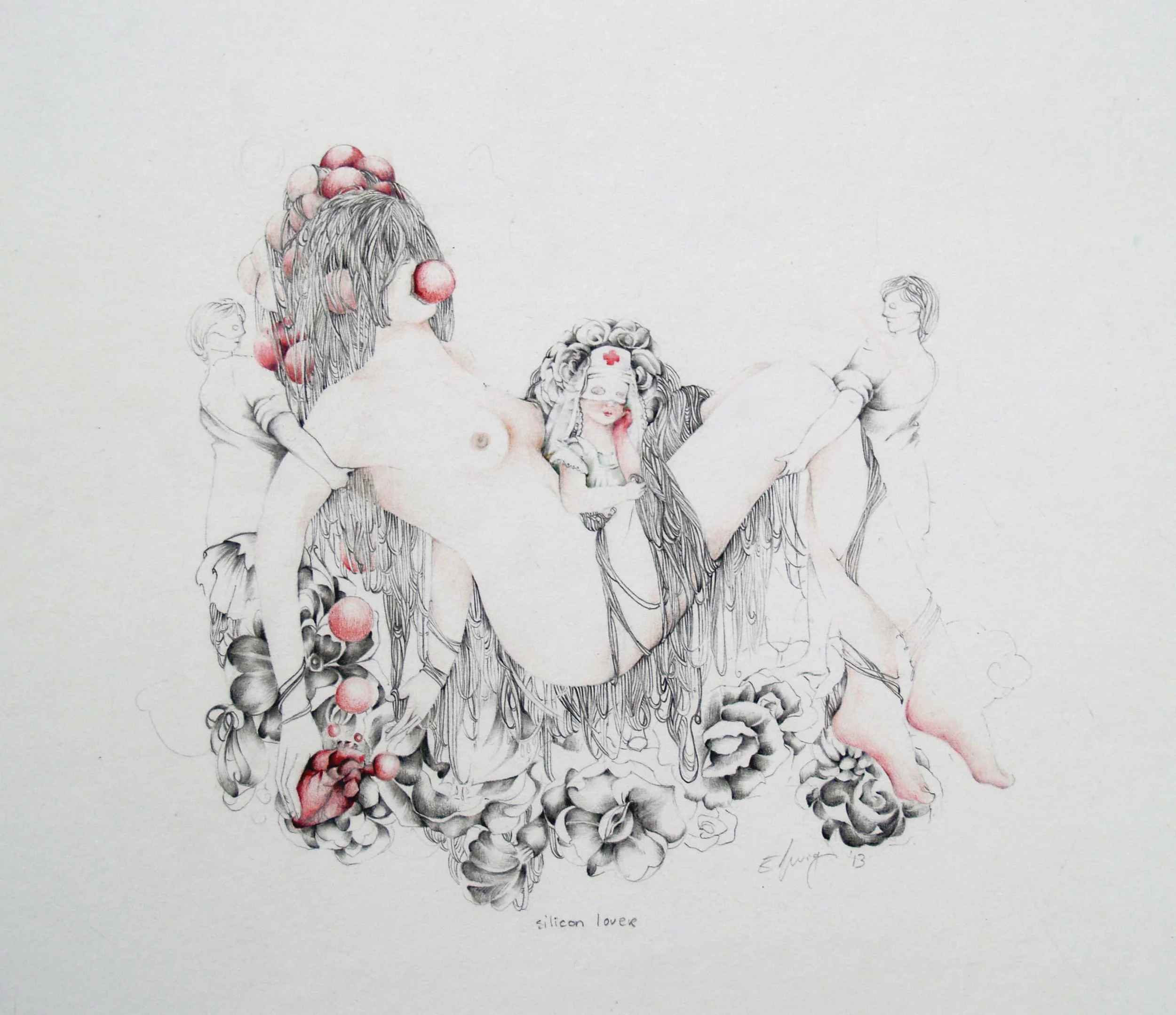 'Silicon lover', pencil on paper, 50x70, 2013 (Copy)