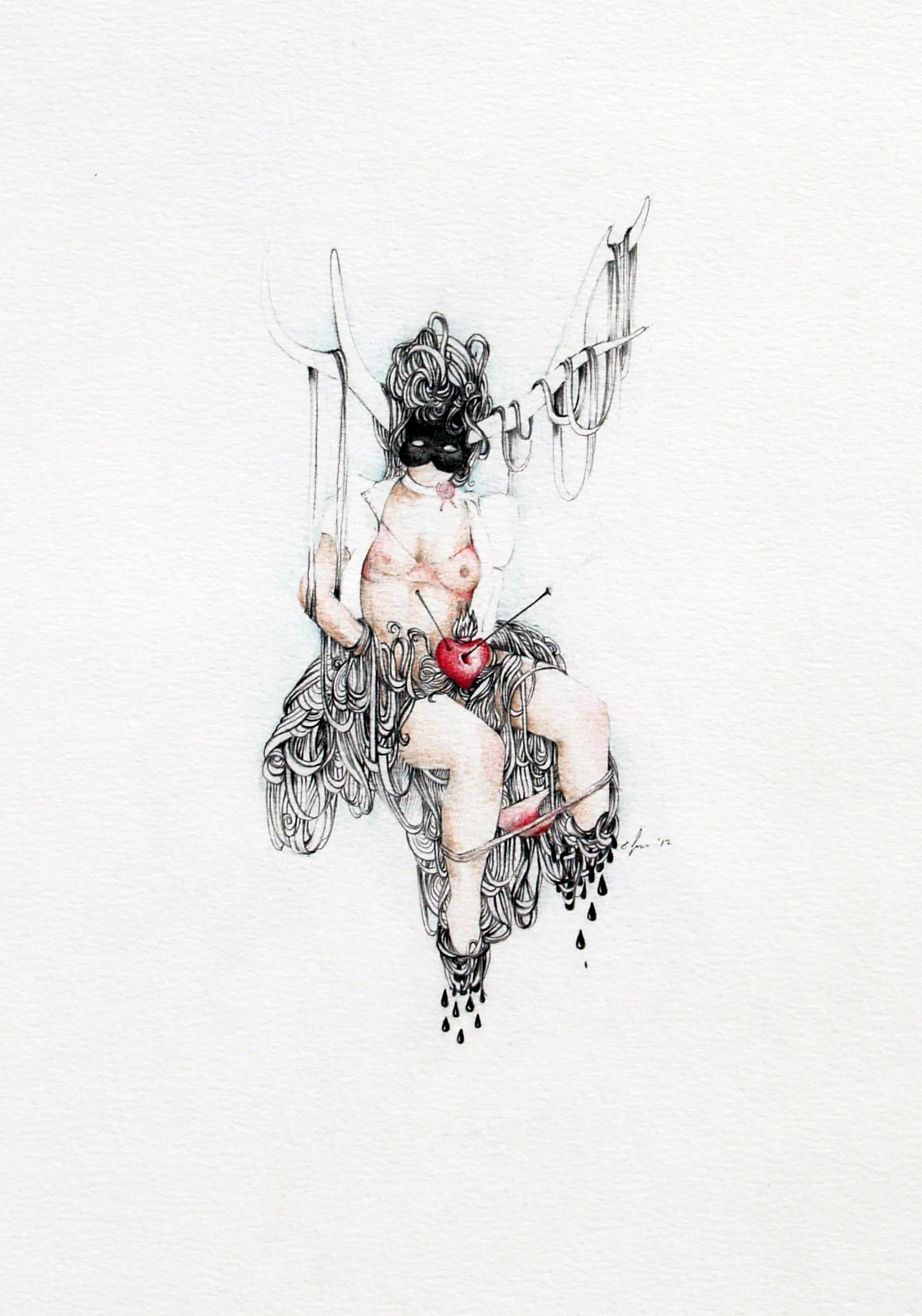 'Sugarspin', pencil on paper, 40x50, 2013 (Copy)