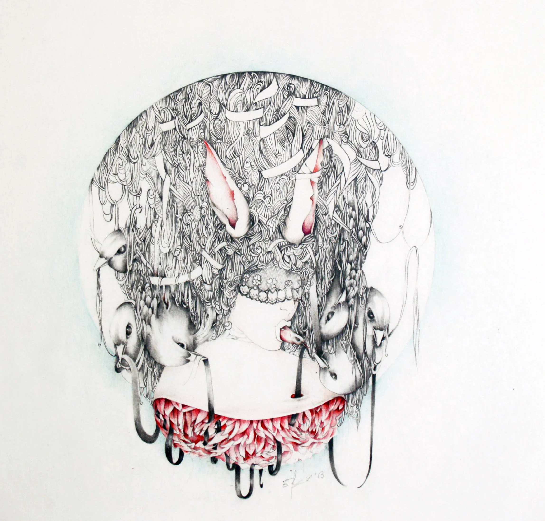 'La  rébellion', pencil on paper, 50x70, 2013 (Copy)
