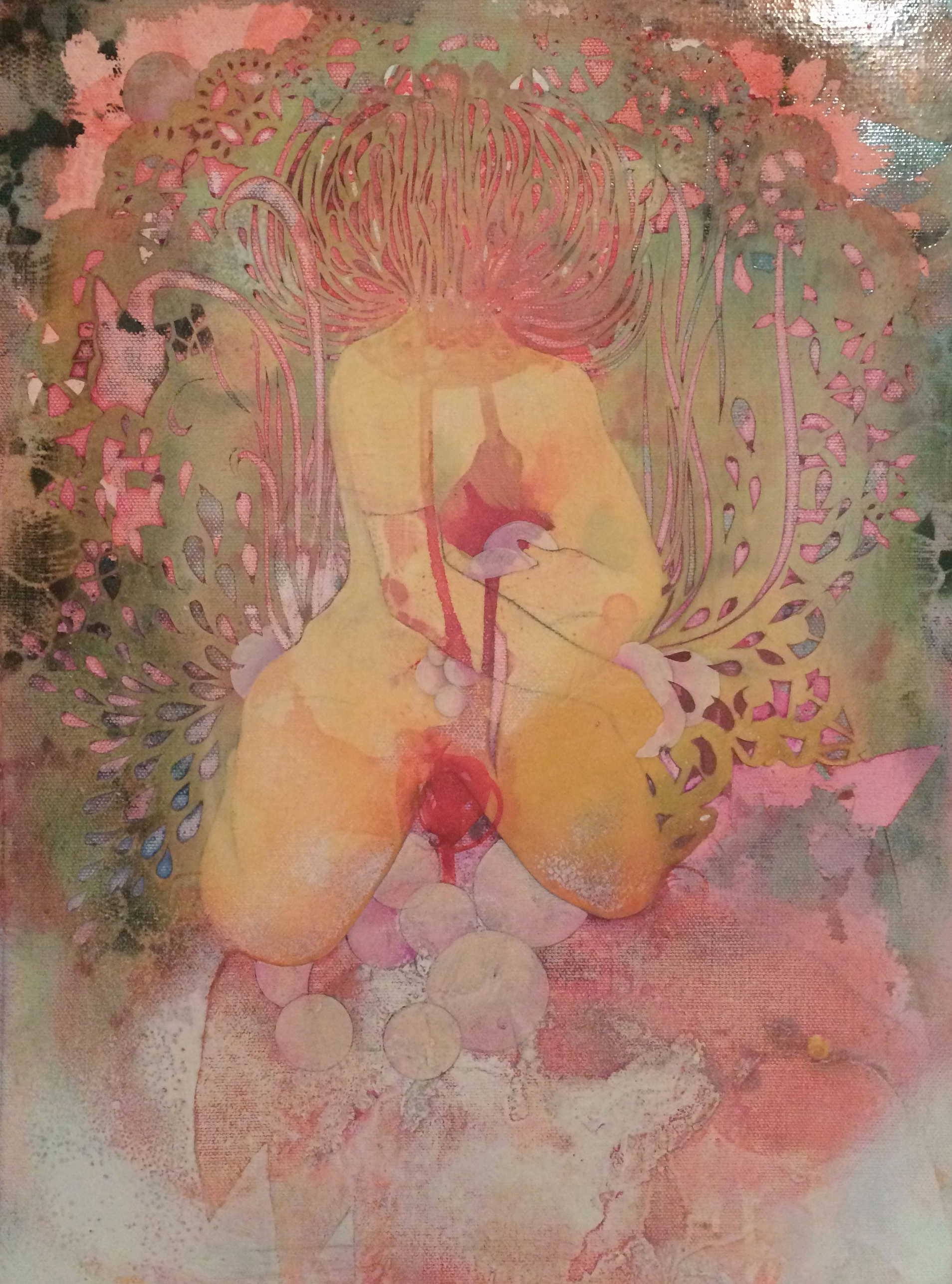 'no title 'Oilpaint, varnish on canvas 35,5 x27,5  sold (Copy)