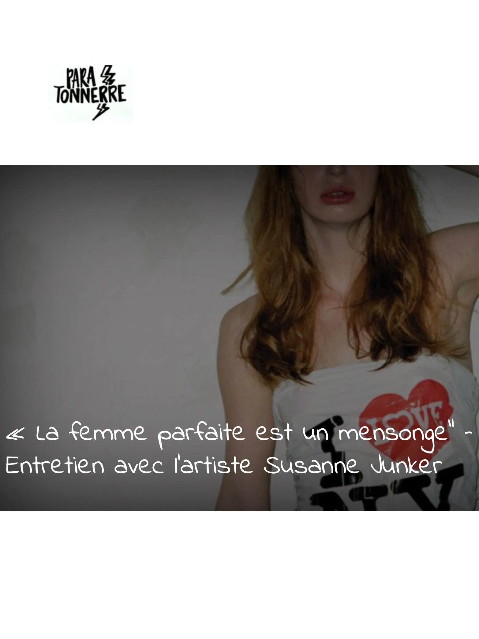 La femme parfaite est un mensonge by Brieuc Cudennec, Le Paratonnerre, 2026