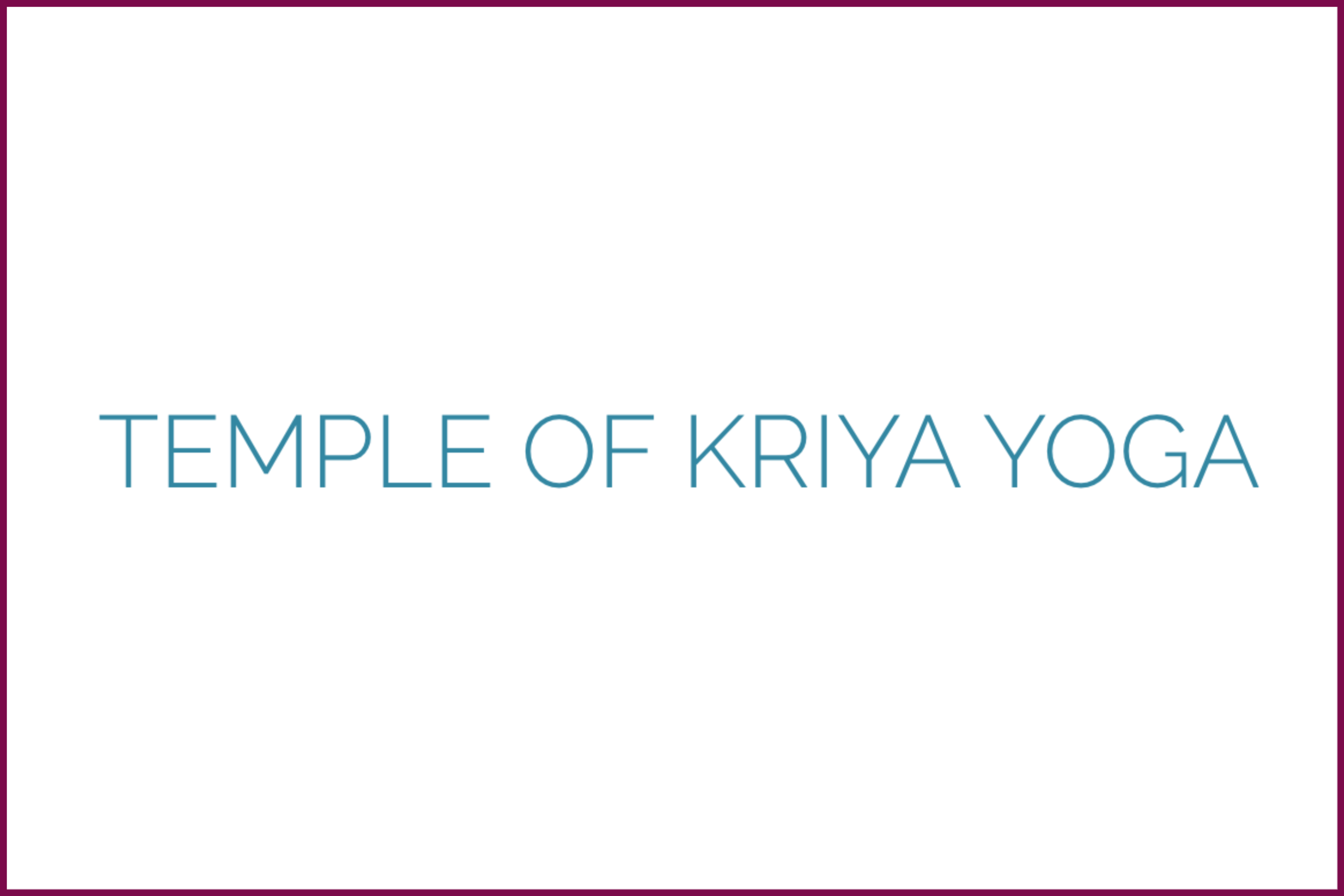 Temple of Kriya Yoga