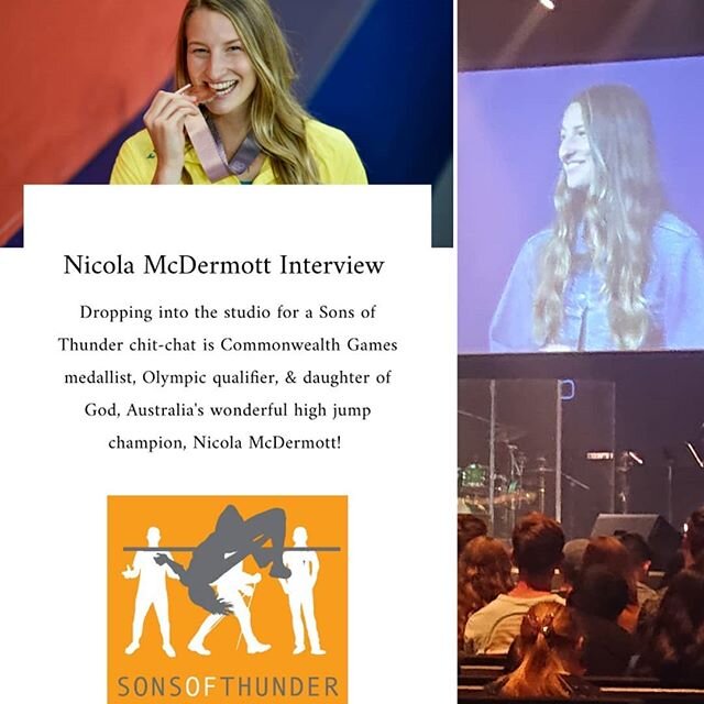 www.samuelclear.com/sons-of-thunder The newly uploaded Sons of Thunder interview with Australia's high jump champ, the wonderful Nicola McDermott! #sonsofthunder #tokyo2020 #highjump #faith #walk4one