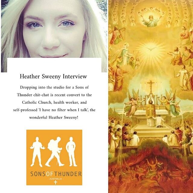 https://samuelclear.podbean.com/mf/play/x82mq8/Sons_of_Thunder_-_Ep_8_Heather_Interview_9y35o.m4a
This week's Sons of Thunder episode is a conversation with the wonderful Heather Sweeny - convert to the Catholic Church, and impersonator of me 🤔 With